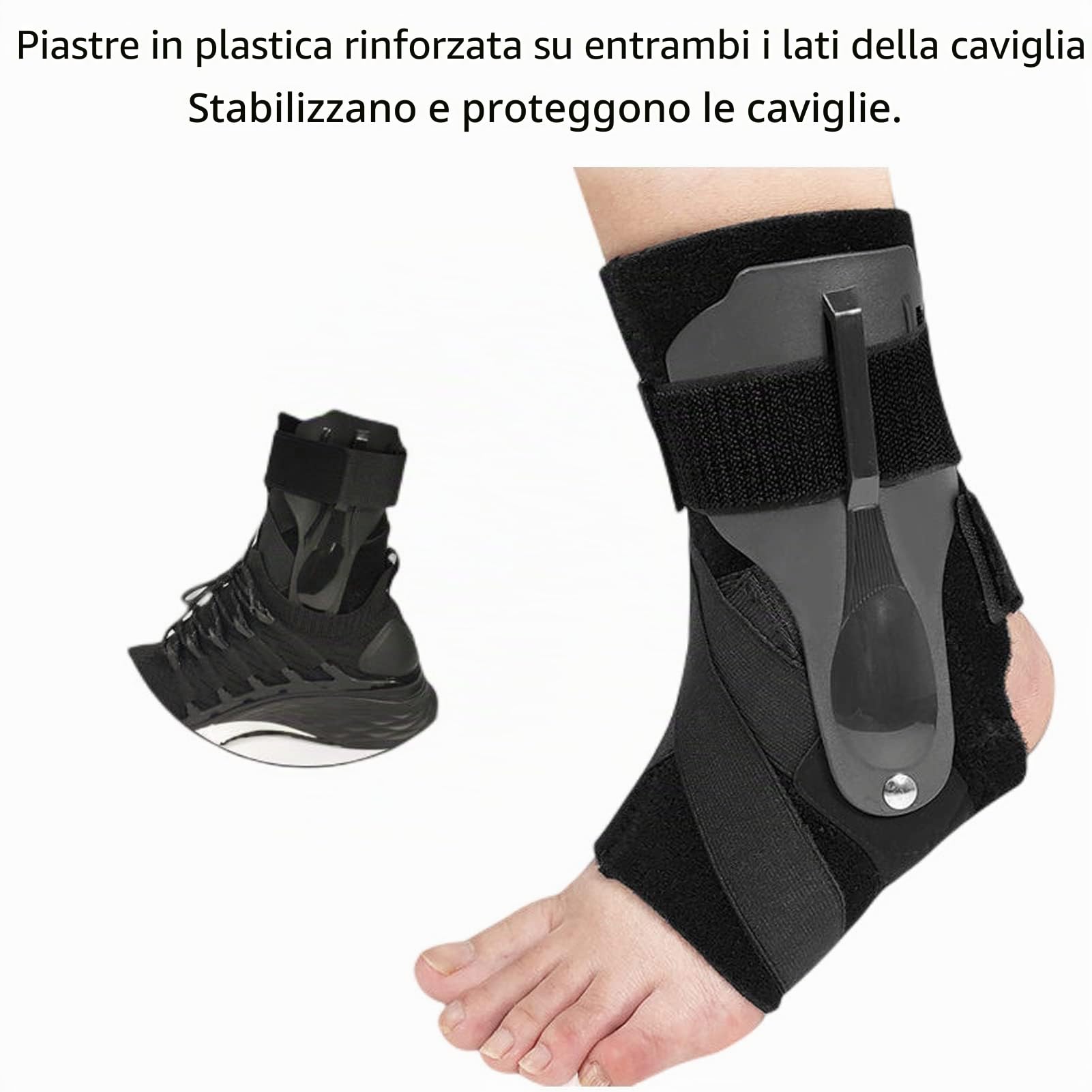 Cavigliera Sport Cavigliera Regolabile Cavigliera Flessibile Caviglia con Tutore Stabilizzatore per Donna Uomo Distorsione Alla Caviglia Artrite