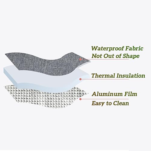 Miniatura 3 de Lonchera térmica para mujeres y hombres, contenedor grande reutilizable a prueba de fugas para oficina, trabajo, playa o viajes (oscuro)