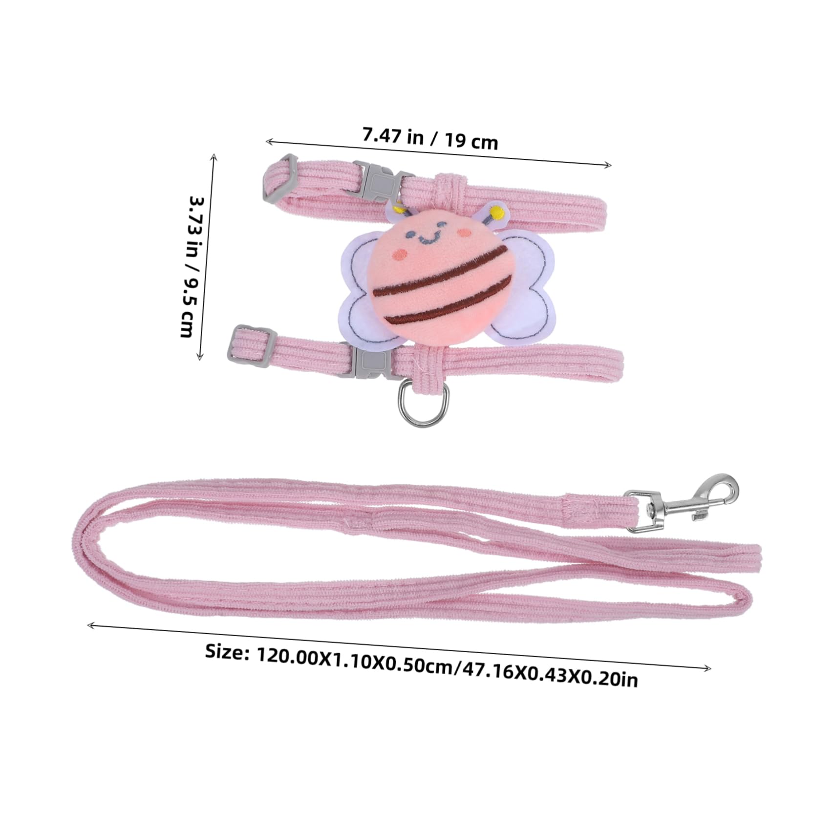 Toyvian 1Set Portable Cat Harness and Leash Pet Dog Vest for Walking Breathable Design Suitable for Dogs and Cats S