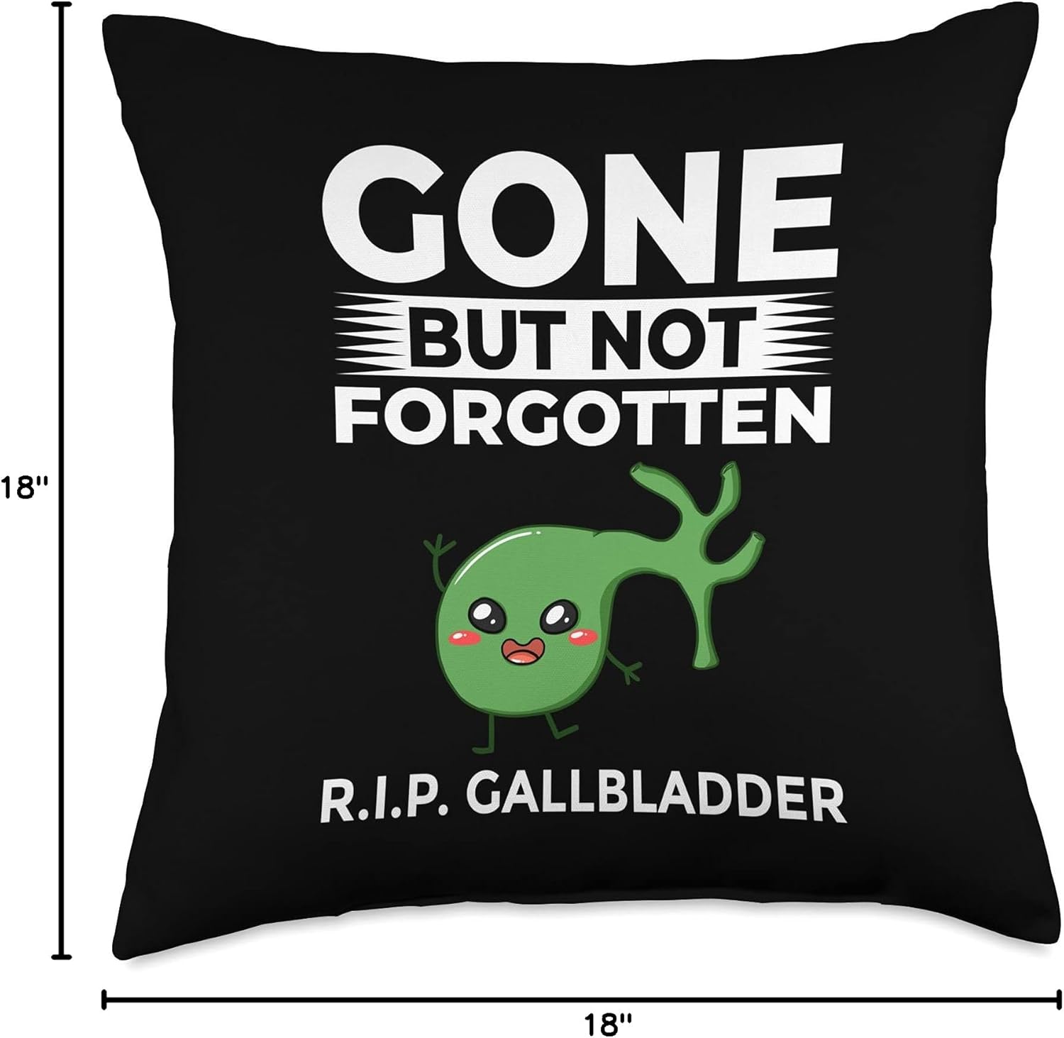 Gallbladder Removal Surgery Recovery Attack Throw Pillow