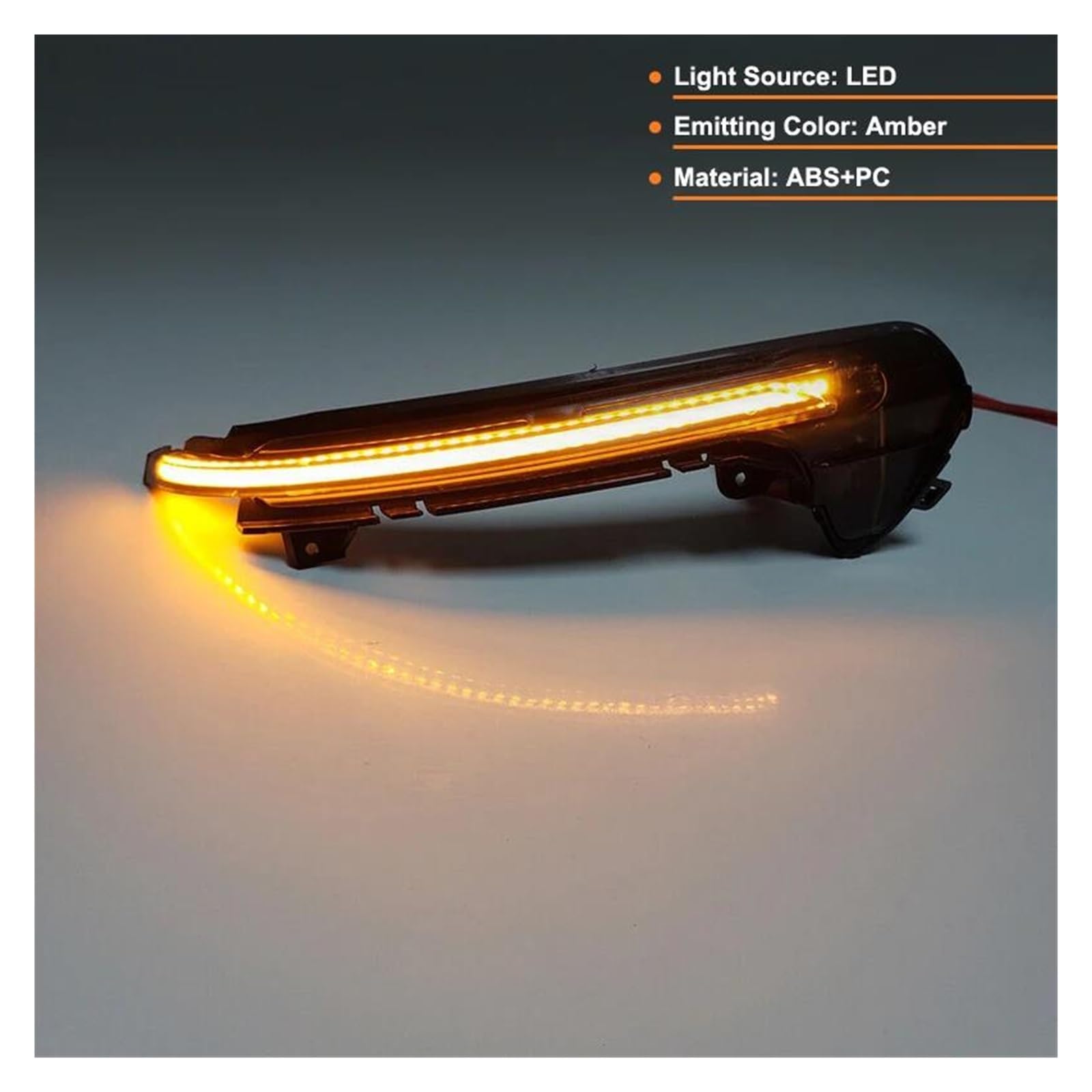 Generico Indicatori Di Direzione Per A6 C7 RS6 S6 4G 2012-2018 Lente Affumicata LED Lampada Specchietto Laterale Ambra Retrovisore Indicatori Di Direzione Dinamici Luce Intermittente