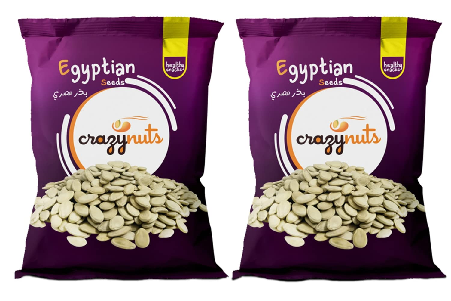 Crazynuts Egyptian Seeds 200g Value Pack of 2 Healthy Snacks & Nutritious Containing 27.5 grams of Protein