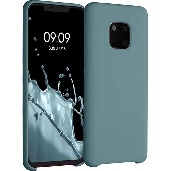 kwmobile Mobile Phone Case for Huawei Mate 20 Pro Case - Silicone Case - Wireless Charging - Protective Cover in Arctic Night
