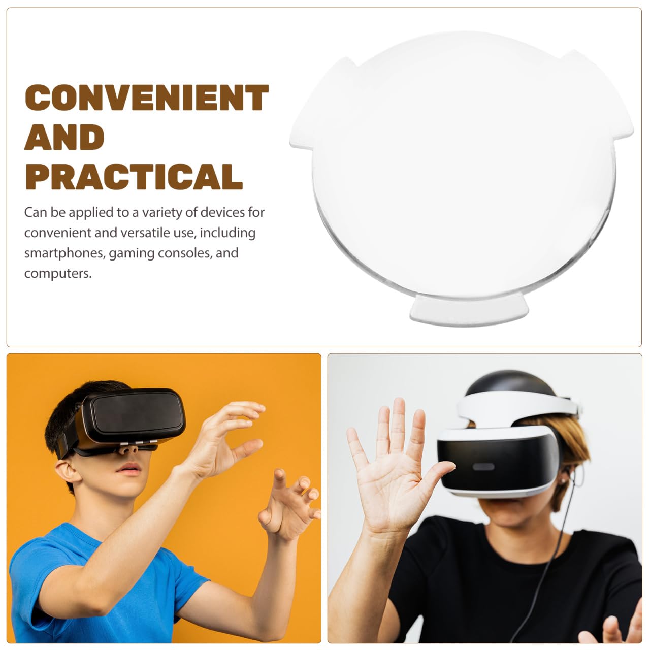 Lurrose Lentes De Realidad Virtual 3D Biconvexas 0.98X0.98X0.07In Juego De 20 Lentes De Repusto para Gafas VR Accesorios Compatibles con Cascos para Experiencias Inmersivas En Hogar Y Grupo
