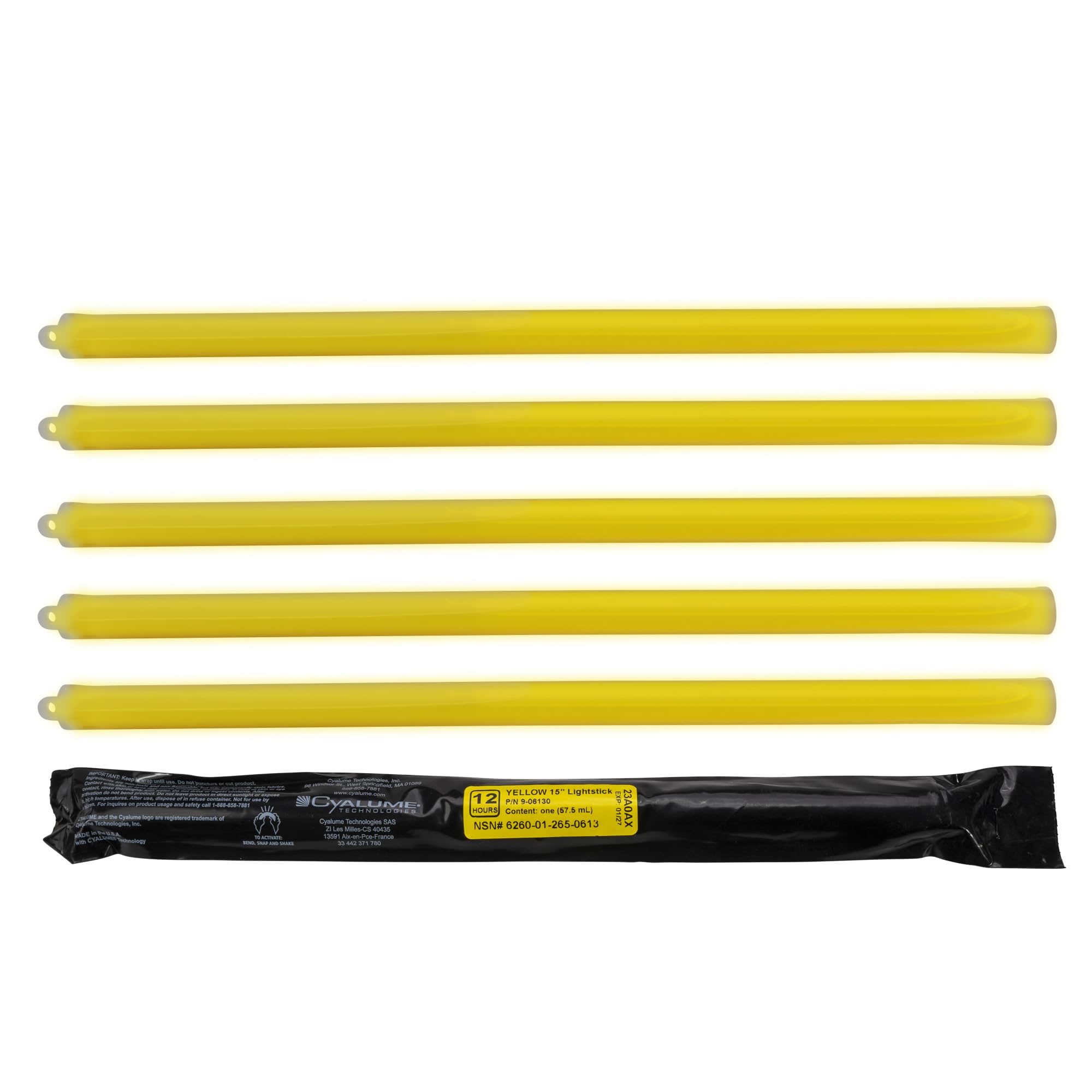 10 Recharge bâtons lumineux pour LightStation® (25cm