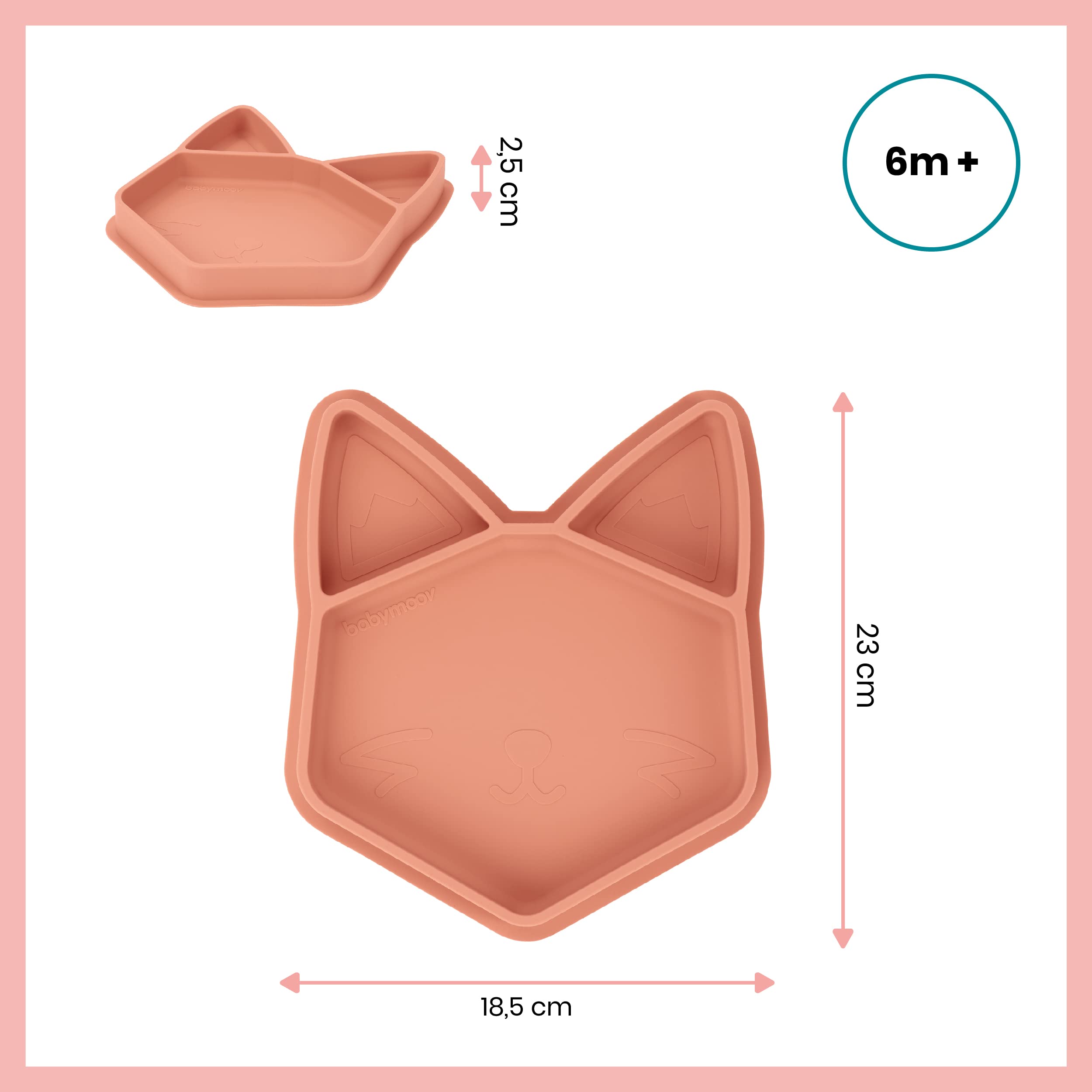 Bordje Babymoov ISY Silicone Hondje Bordje Babymoov ISY Silicone Hondje