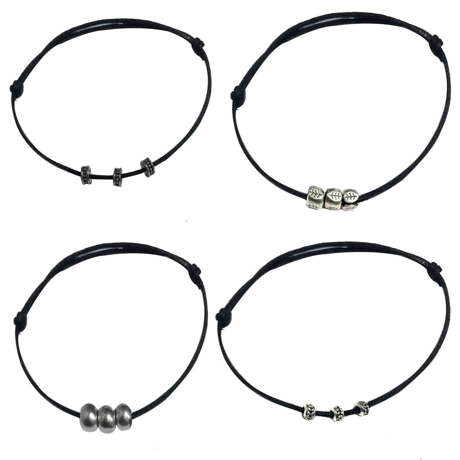 GURJARI JEWELLERS GURJARI Thread Anklet For Women & Girls (Black) (B07TRT96BJ) Amazon Price History, Amazon Price Tracker