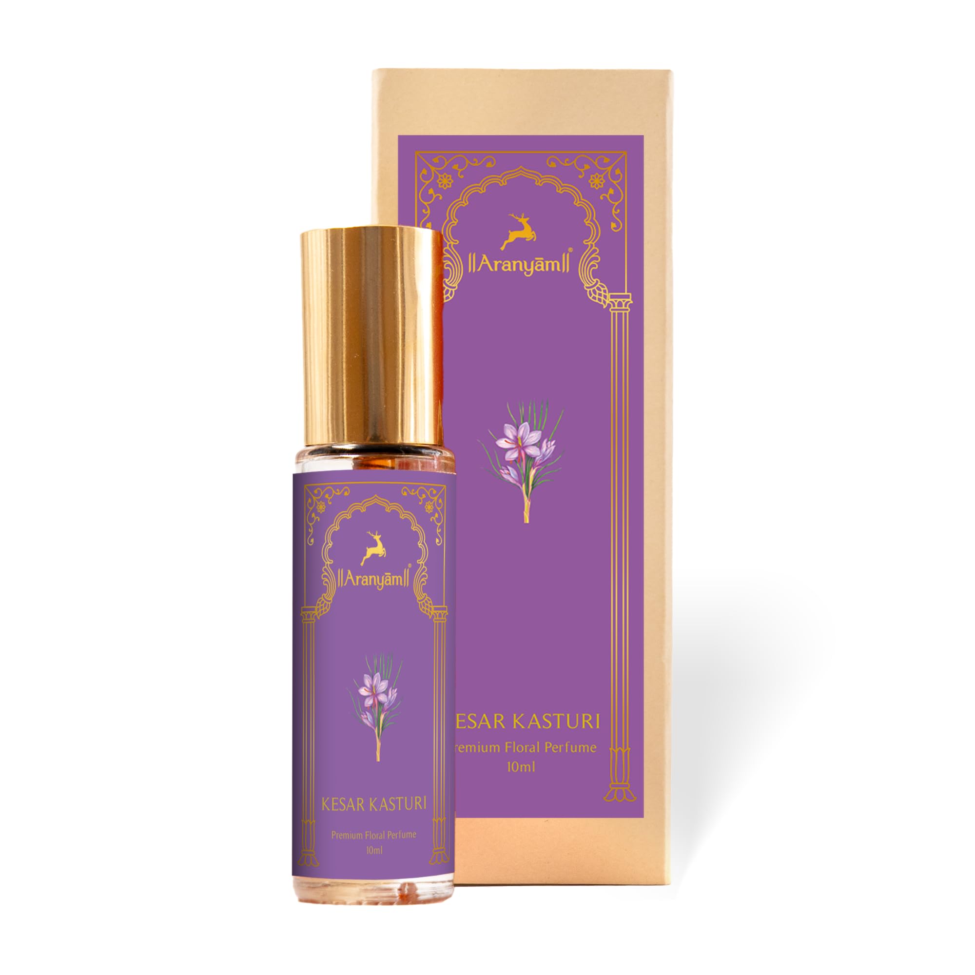 Aranyam Kesar Kasturi Premium Perfume for Men & Women | Warm Saffron and Musk Fragrance | Long Lasting Luxury Scent | Pocket Size Travel Perfume Spray | 10 ml-image-39