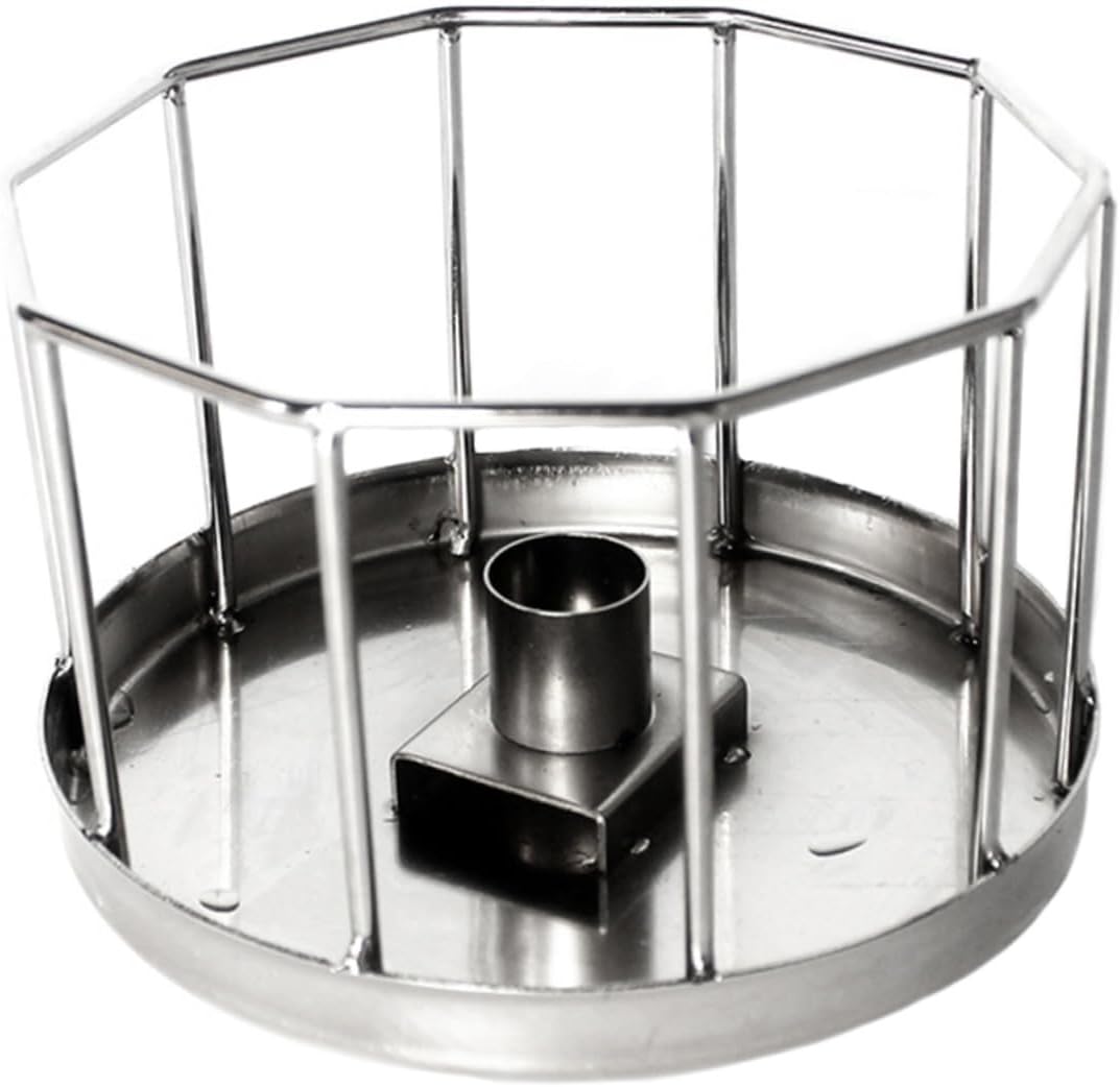 BESPORTBLE Reptile Water Feeder Dish Automatic Drinking Bowl for Bearded Dragons Lizards and Turtles Stainless Steel Resistant Easy to Clean Small