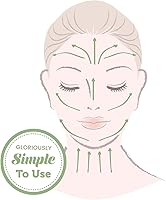 Vista 8 de Roselynboutique - Juego de herramientas faciales, rodillo para cuidado facial, gua sha de jade, masajeador muscular, disminuye las arrugas, piedra