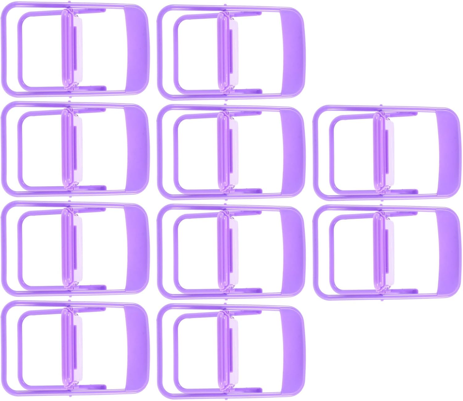 Purple Plastic Folding Phone Stand 10 Pack for Home School