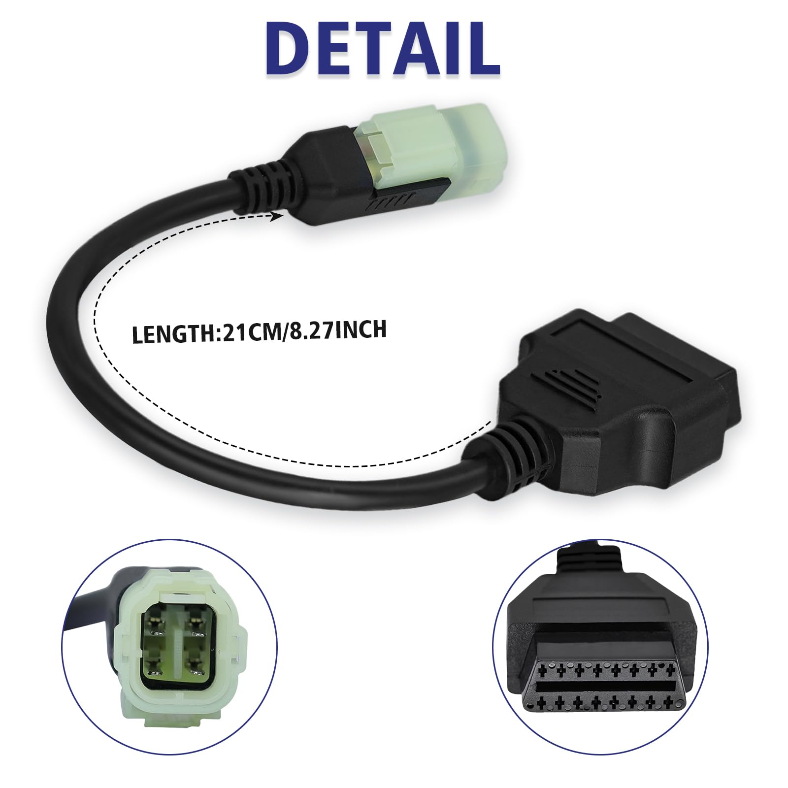 Amazon.com: Motorbike OBD1 Adapter Cable 4 Pin for