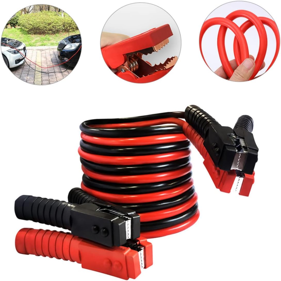 2500a Jumper Cable Heavy Duty Automotive Booster Kit for Suvs Long Wire Strong Clamps for Quick Connection and Starting