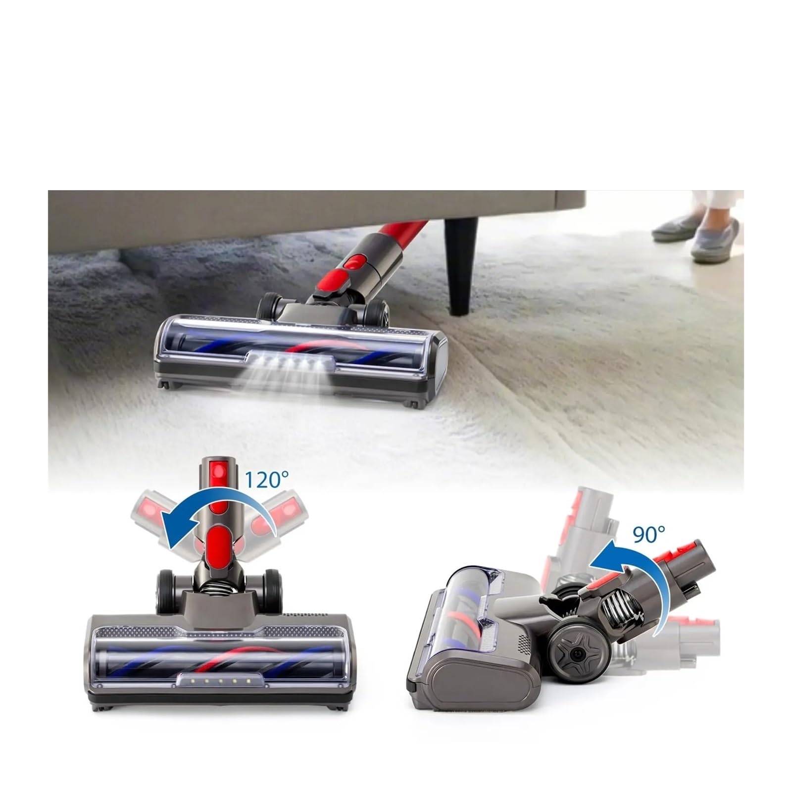 Parti Di Ricambio for Testina for Aspirapolvere, Compatibili Con Dyson, V7, V8, V10, V11, V15
