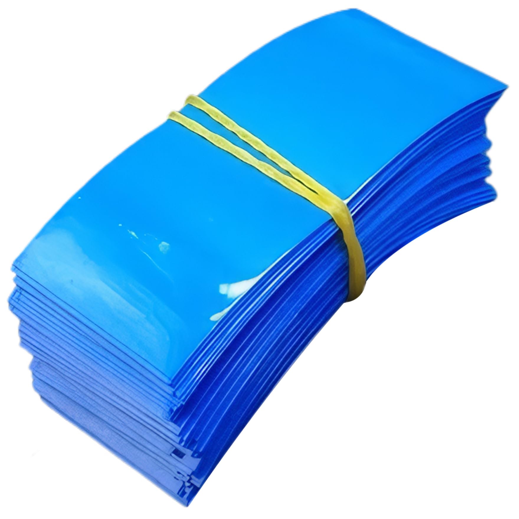 Beahing Blue 100Pcs 21700 Battery Wraps Stable Pvc Heat Shrink Wrap Tube Insulated Battery Heat Shield For Outer Packaging