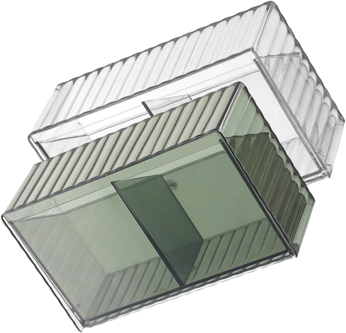 Facial Pads Cotton Rounds Storage Box Flip Lid Wall-mounted Organizer for Bathroom Office