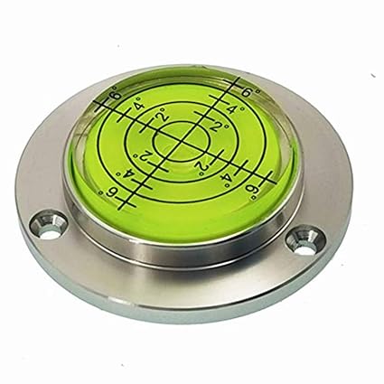 XMLEI Aluminum Alloy universal level Mini Level Round Bubble Spirit Level Diameter 50mm Height 11.5mm1PCS (Green)