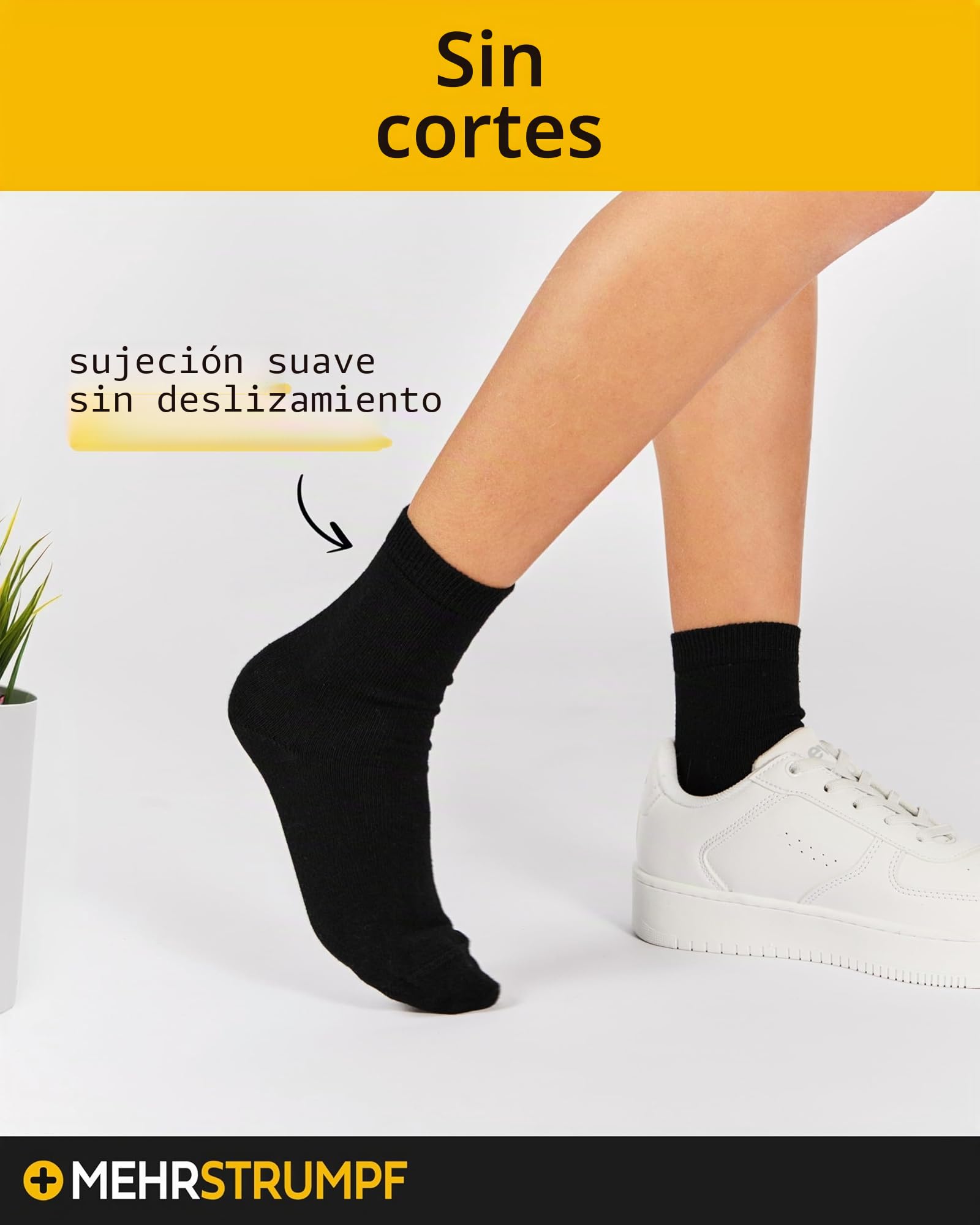 8/12 pares de calcetines de algodón 100% orgánico para niños y niñas sin costura (modelo: Biolivia)