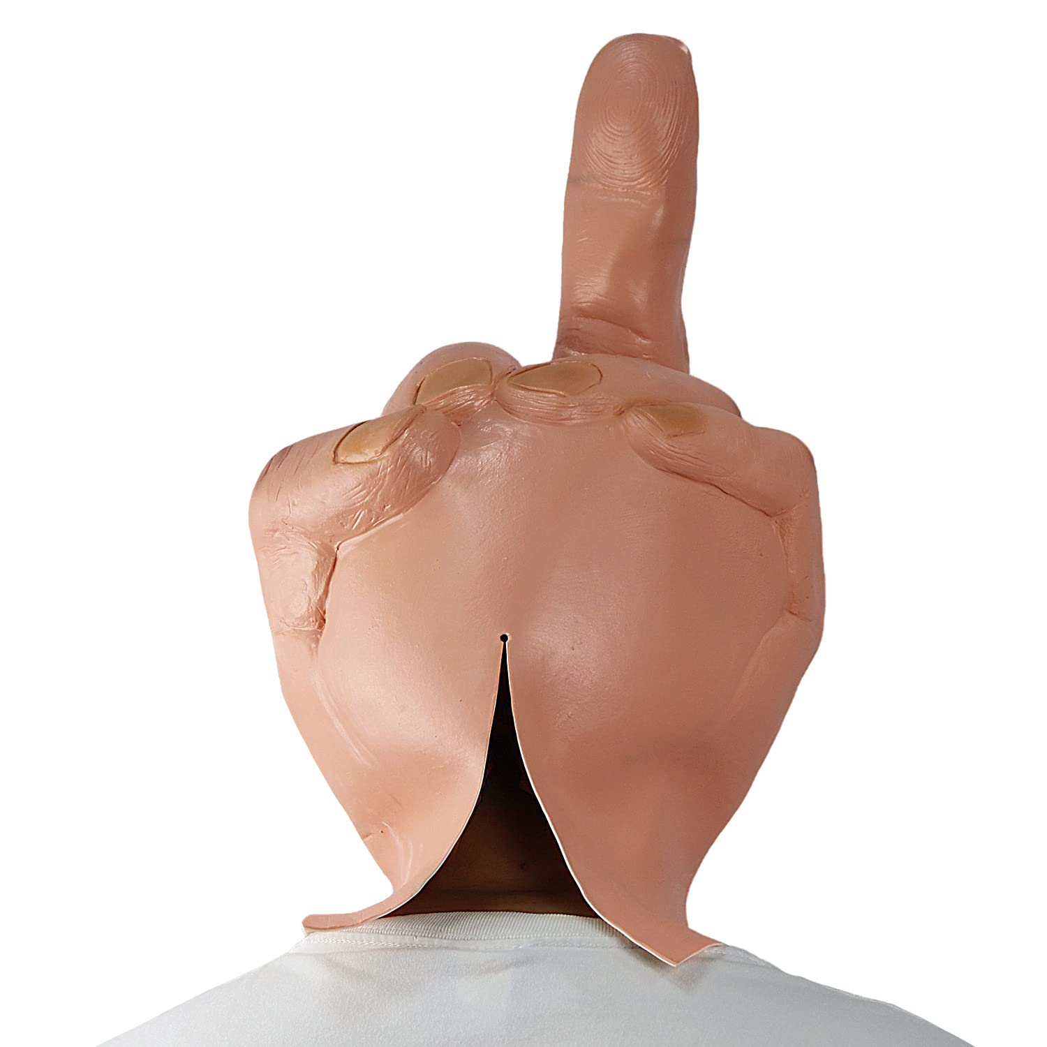 Infinity Gauntlet Middle Finger Mask Adults Creepy Realistic Middle Finger Halloween Costume Mask Full Head Latex Mask Cosplay Party Props - Image 4