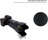 Vista 6 de Parasol para lente Nikon AF-S NIKKOR 2.756-7.874 in F2.8G ED VR II (solamente), reemplaza el parasol de lente Nikon HB-48, protector de parasol