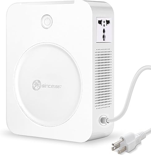 SUNSHUN Convertidor de 500 W 110 V a 220 V Transformador de voltaje elevador 110 V/120 V a 220 V/240 V con 2 enchufes de salida para