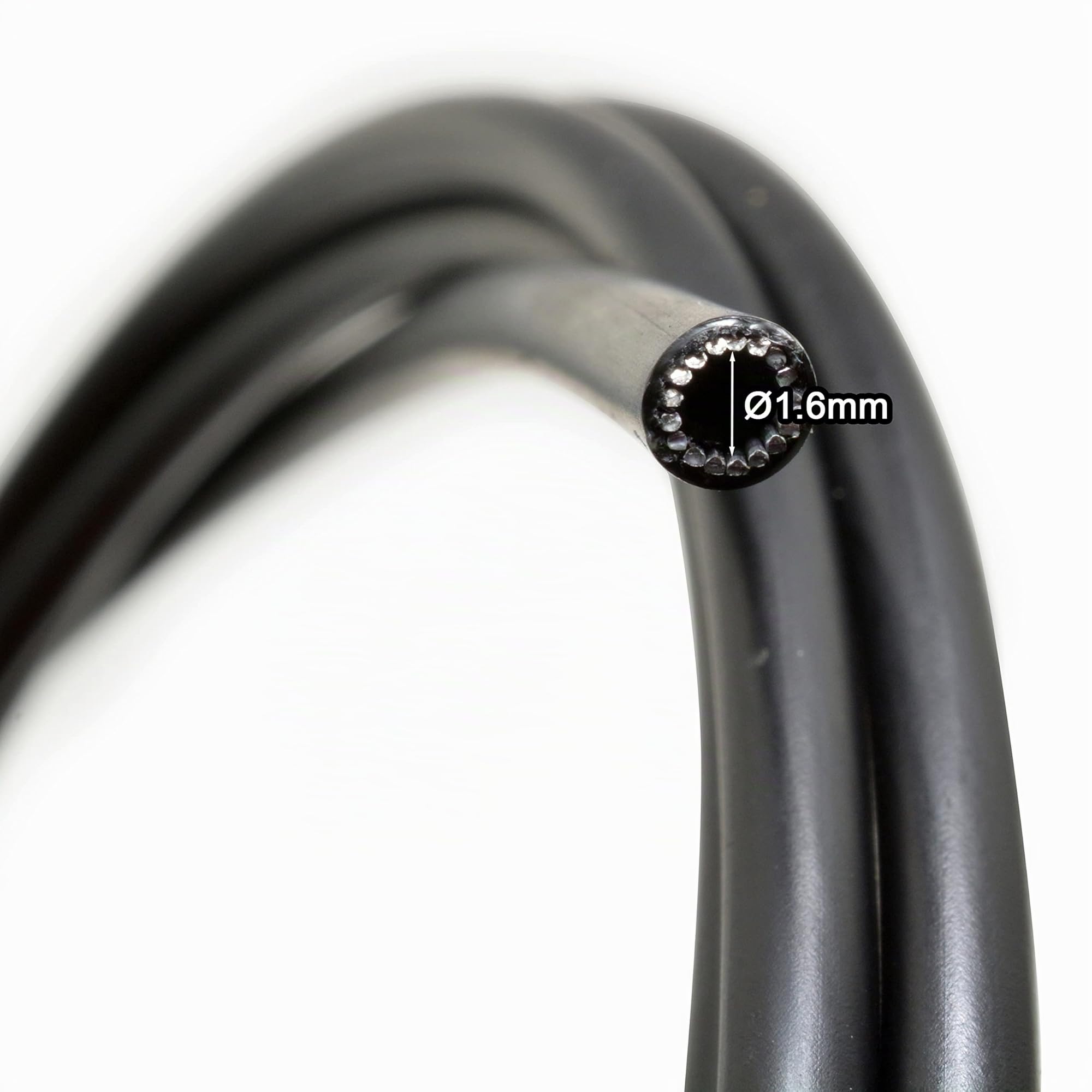 Easyboost Cavo Acceleratore Gas 2,50 Metri Transmissione Universale con Guaina Raccordo Maniglia Carburatore per Scooter 50cc Moto