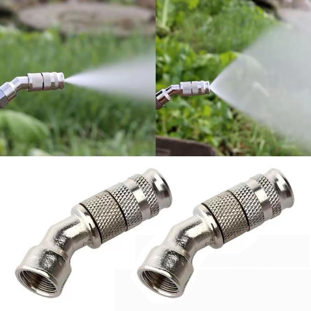 Boquilla Rociadora De Agua Agrícola De Alta Presión De 2 Piezas, Boquilla De Niebla De Rosca G3/8, Rociador Atomizador De Aleación Ajustable | Leroy Merlin