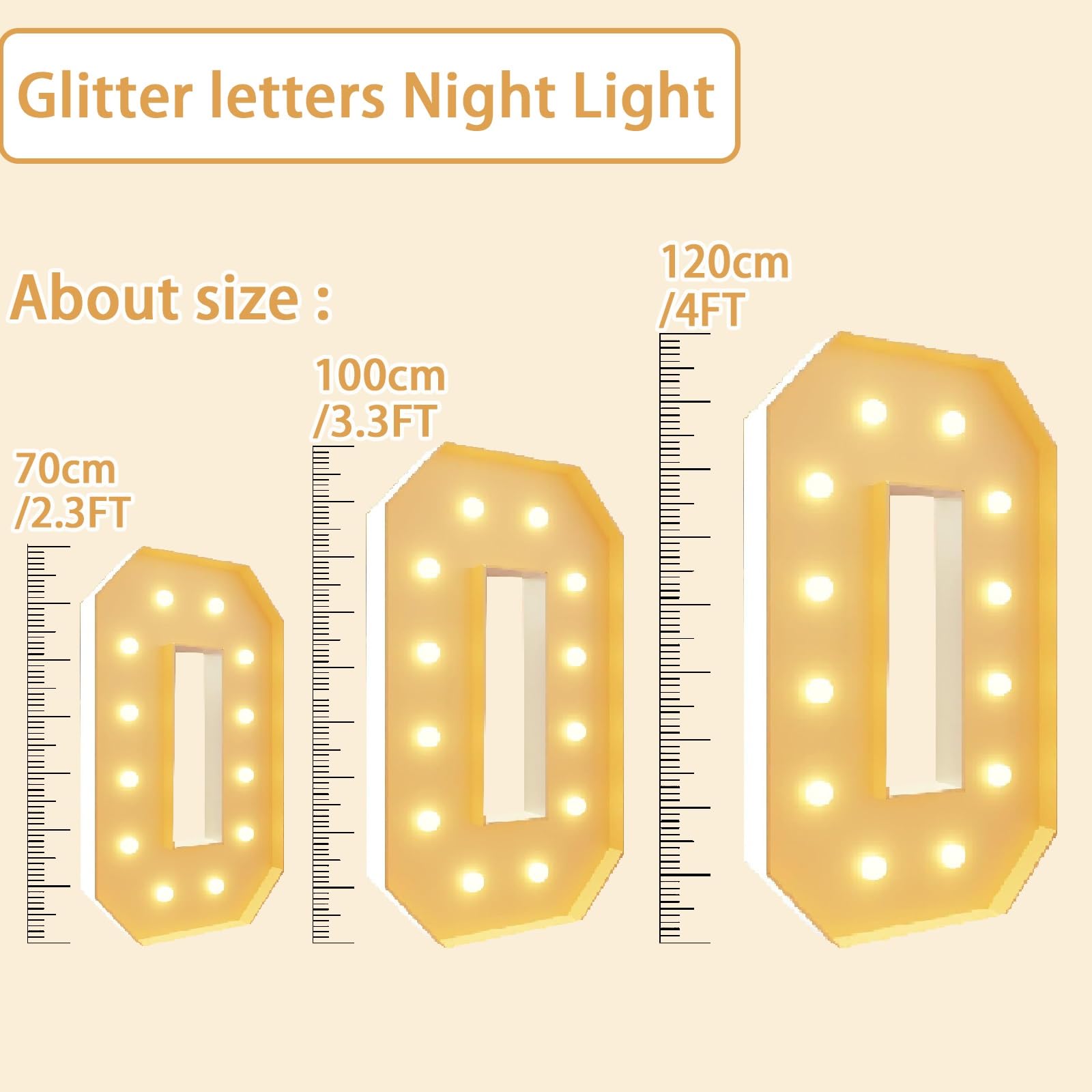 Letras Iluminadas De Marquesina, Letrero Luminoso De Mosaico De 4 Pies De Alto Con Letras Brillantes, Luz De Noche For Aniversario, Evento, Fiesta De Navidad, Espectáculos Festivos(Number 7,2.3ft)