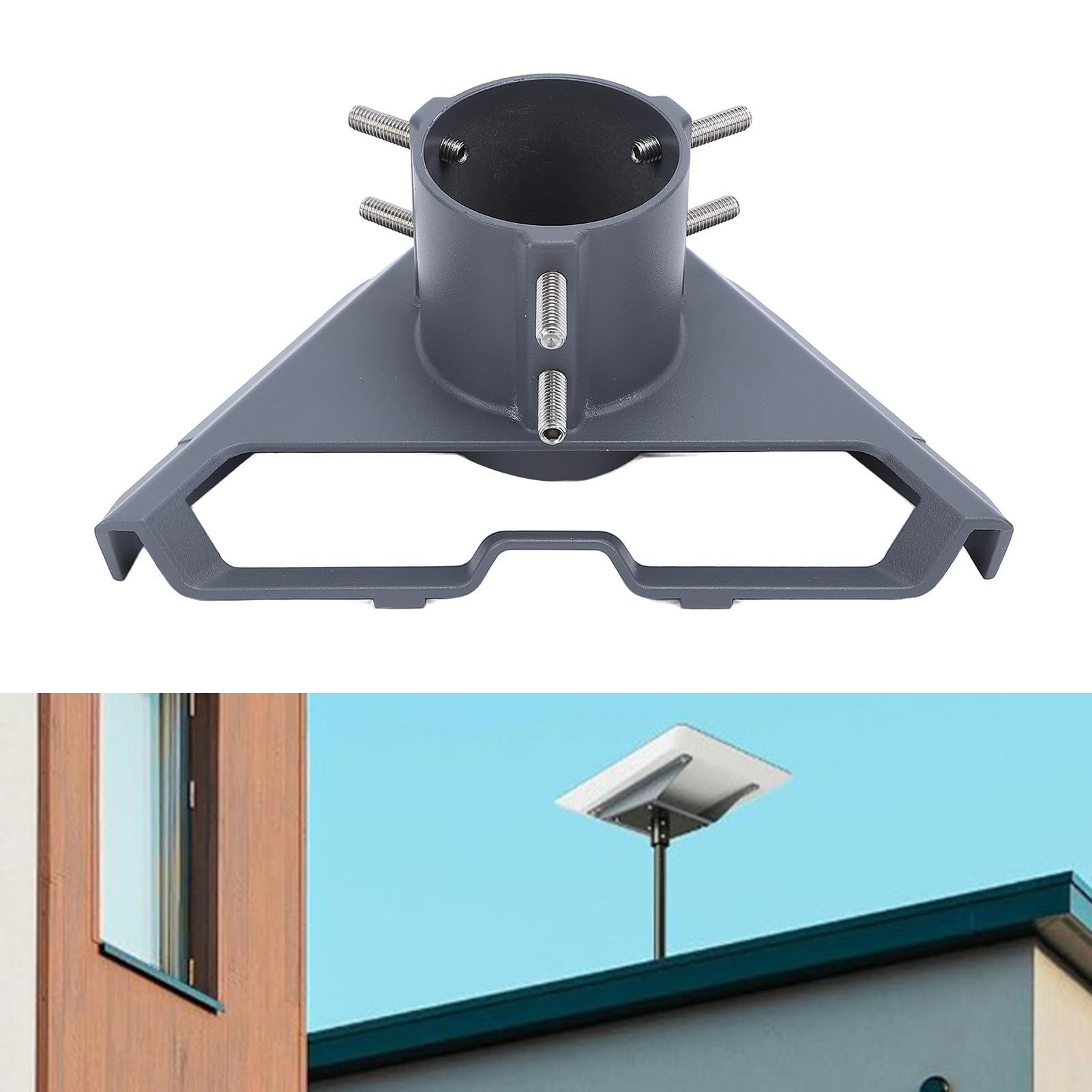 pour support satellite, alliage d'aluminium haute résistance, robuste et fiable, installation facile, résistant aux intempéries, multifonctionnel pour divers appareils