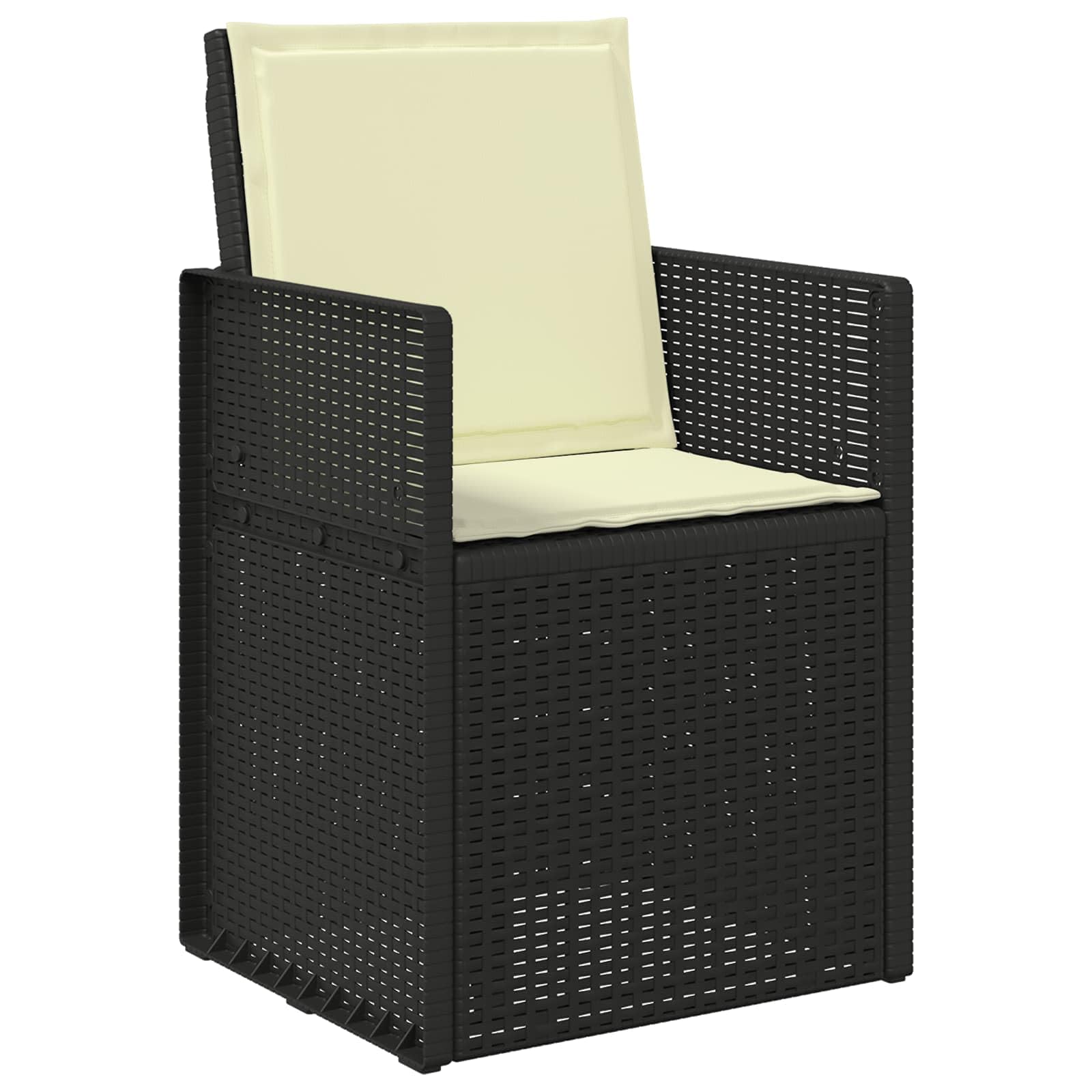 4 cojines de asiento y respaldo de poliéster, 47 x 45 x 2 cm, resistentes a la intemperie y lavables para jardín, terraza, balcón, oficina, con cintas antideslizantes, diseño ergonómico para