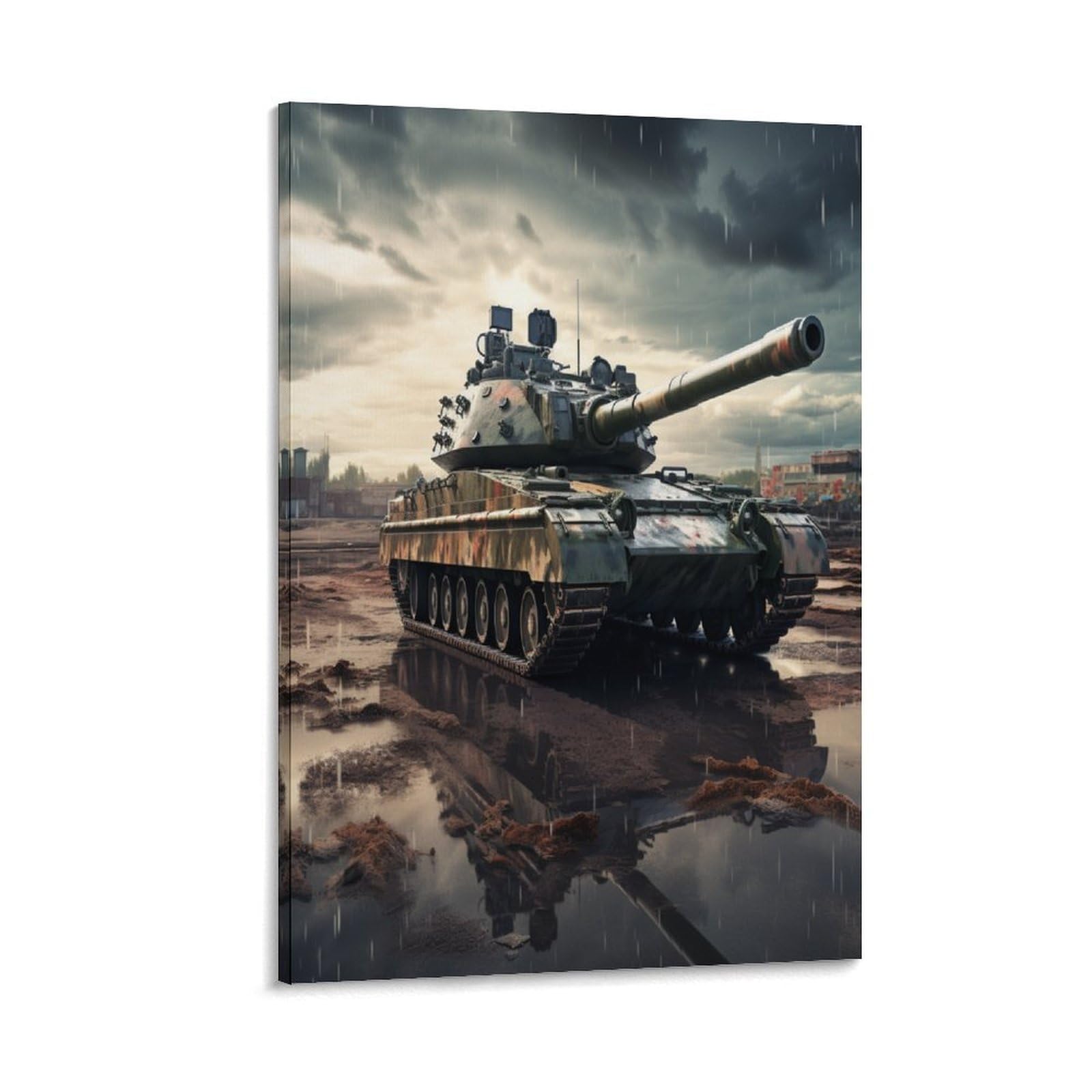 NAHCBIOT Tanque Lienzo Impreso En – Arte De Pared – Cartel de juego Arte Motivacional Moderno Para Decoración Del Hogar – Decoración Para Oficina 24x36inch(60x90cm)