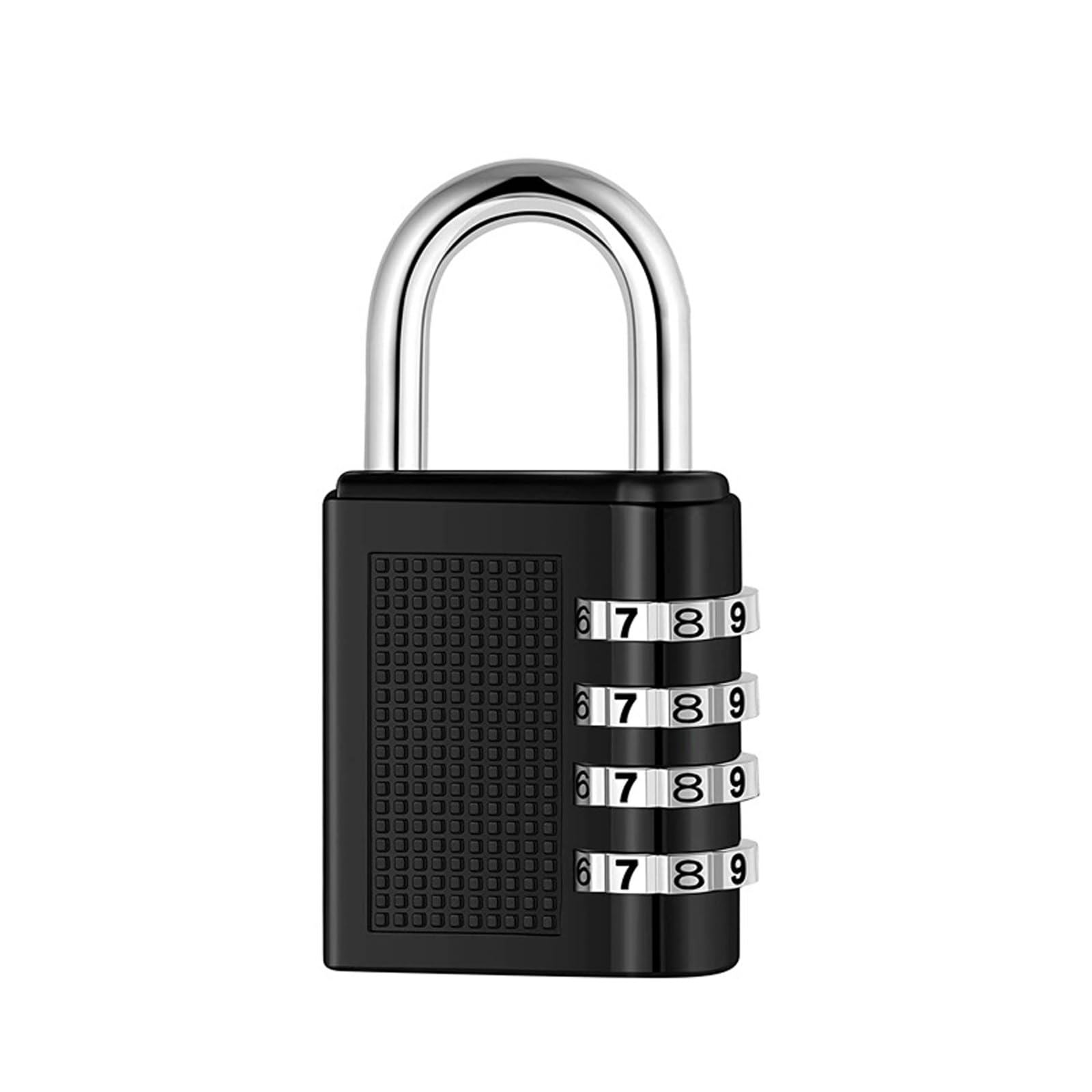 Hrlork Black Combination Padlock 1 Packs School Locker Lock Outdoor Weatherproof Digit Padlock Resettable Code Lock