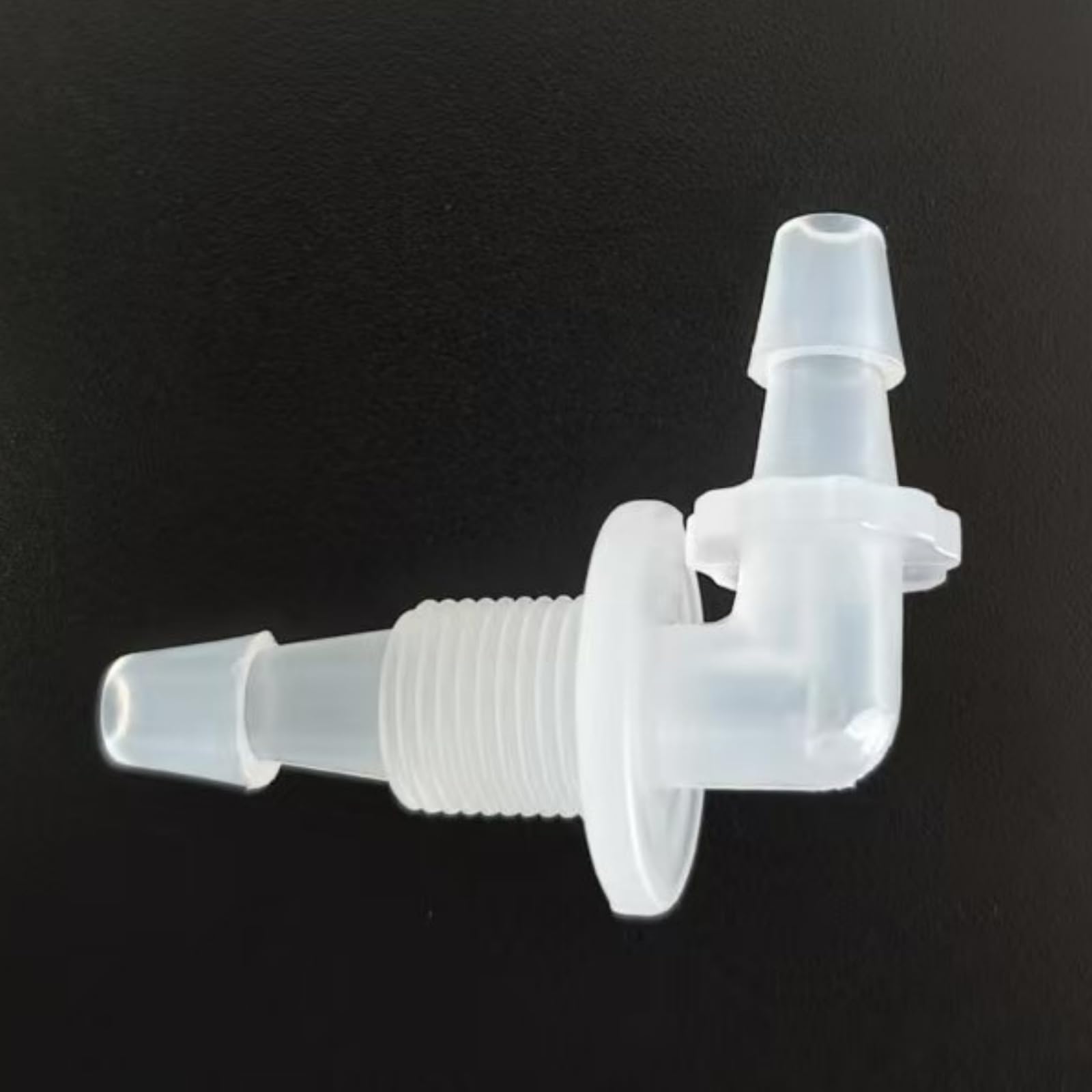50 piezas de accesorios de lengüeta for manguera de plástico reutilizables de mamparo a granel-conectores de calidad alimentaria for acuarios, laboratorios(3/16inch-M10 Male Thread-Elbow)