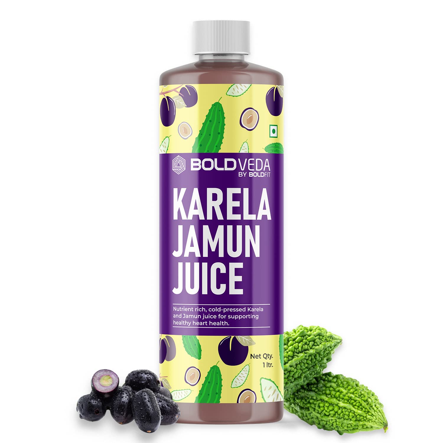 Buy Boldfit Karela Jamun Juice 1Litre ent Rich Cold Pressed Karela and