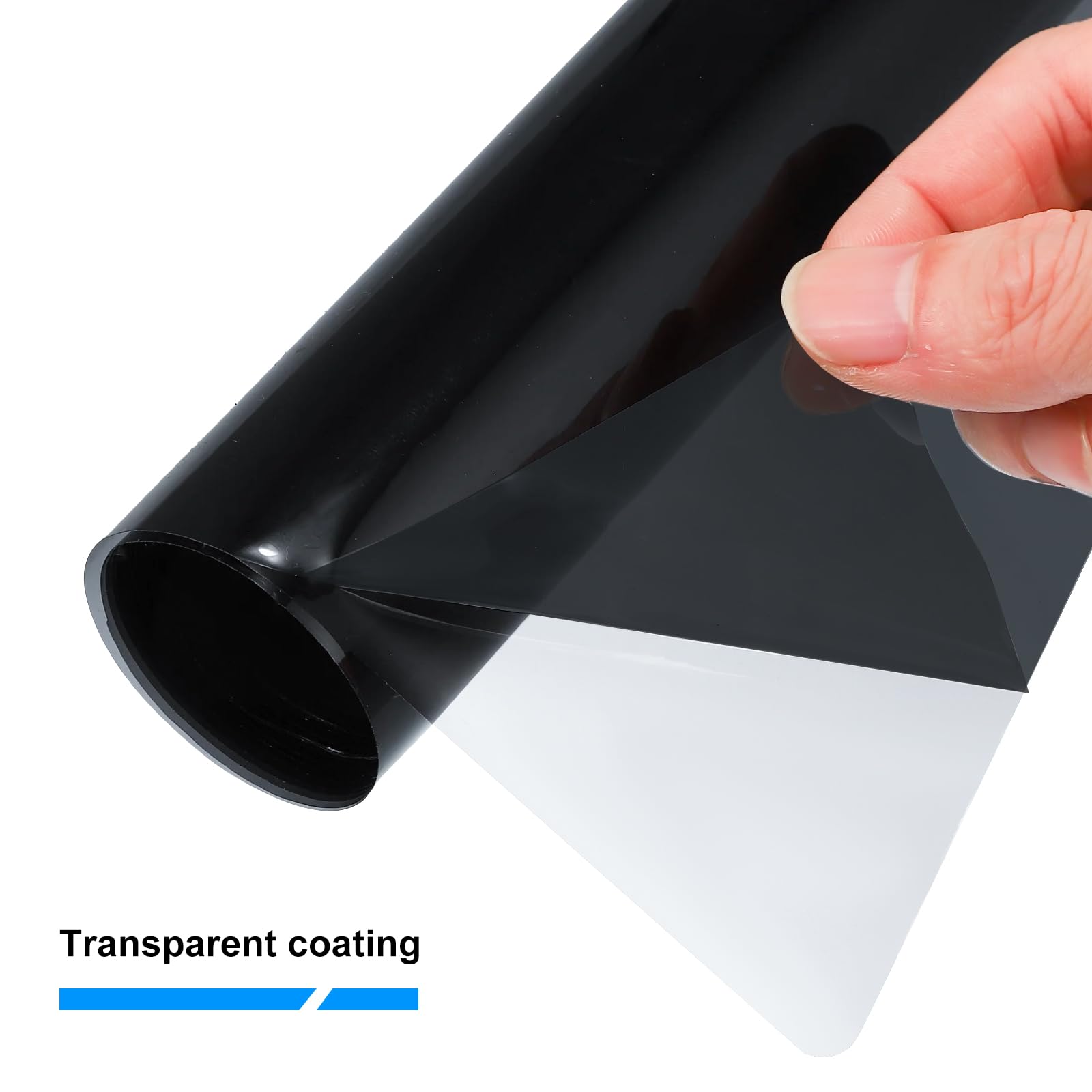 Película adhesiva estática negra para ventana, 25 % VLT (privacidad gris profundo), rollo de 75 cm x 6 m para privacidad, oscurecimiento y control de calor, extraíble y reutilizable, sin pegamento ni