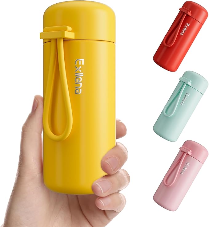 Exllena Mini Water Bottle 5oz, Small Insulated Water Bottle for