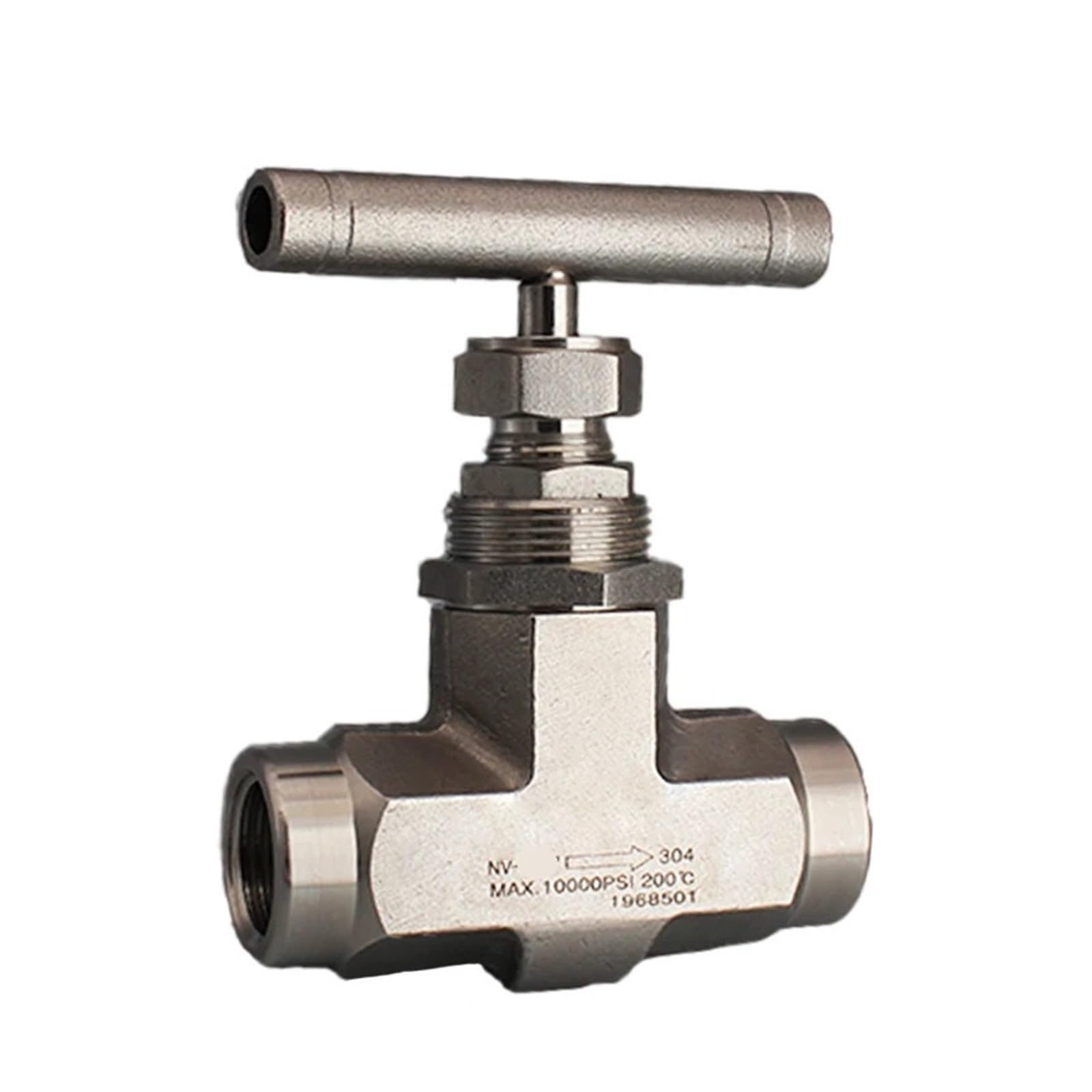 Xuehonfxb One Color High Pressure Stainless Steel 316 Stop Needle Globe Valve 1/4" 3/8" 1/2" Internal Thread 10000Psi J13-320P(G1/2 Npt)