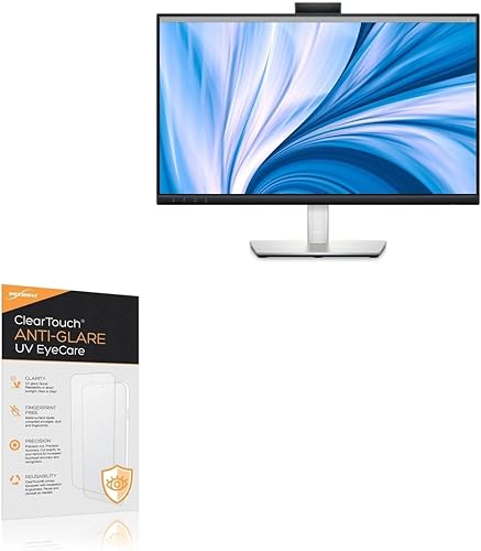 BoxWave Protector de pantalla compatible con el monitor de videoconferencia Dell 24 (C2423H) – ClearTouch Anti-Glare Anti-UV EyeCare (paquete de 2),