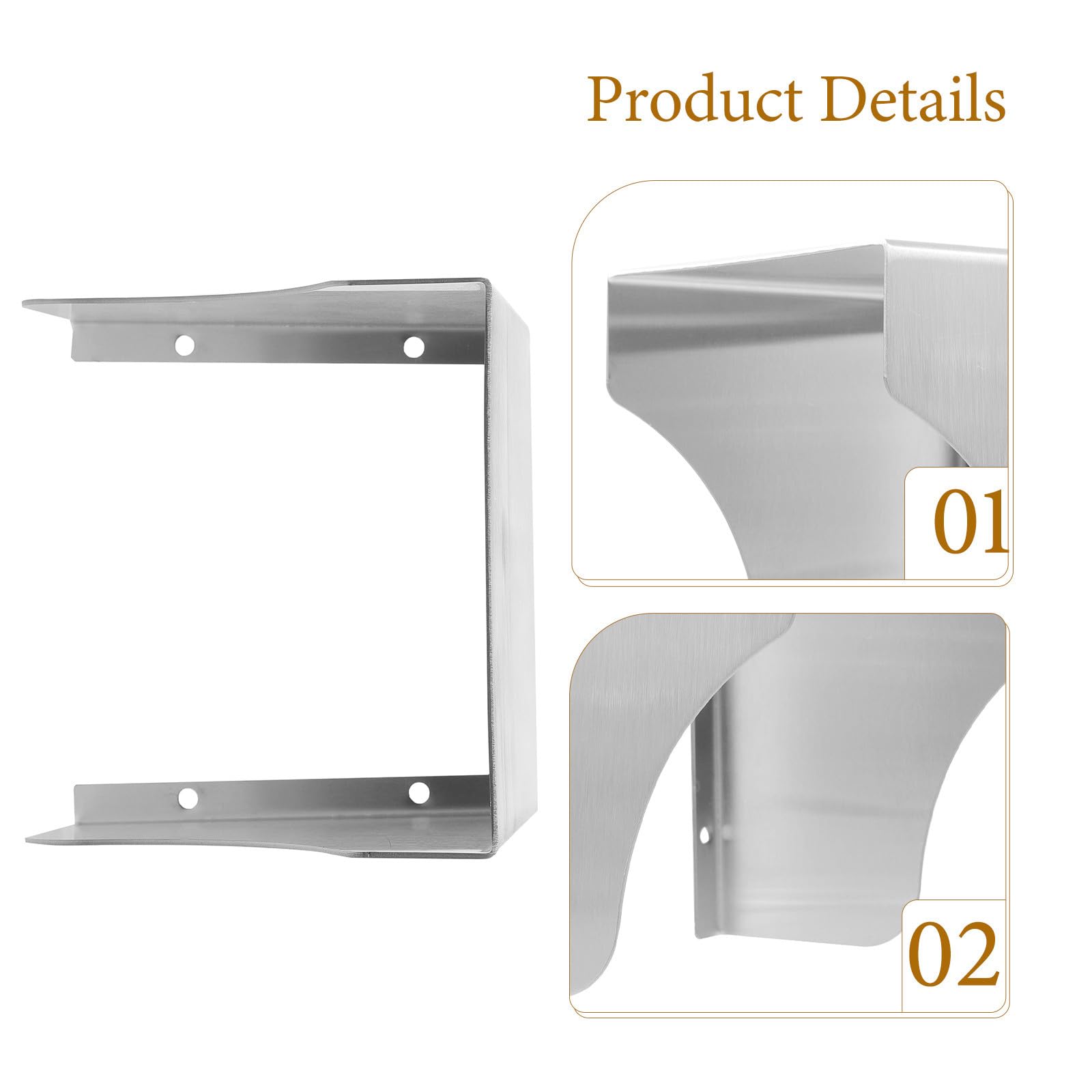 OSALADI 2 Piezas Cubierta Protectora para Enchufe Exterior de Acero Inoxidable Resistente al Agua y Salpicaduras Instalación Fácil para Timbres y Dispositivos Electrónicos