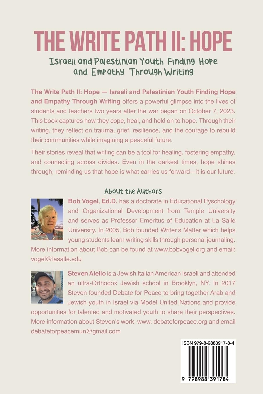 The Write Path II: Israeli and Palestinian Youth Finding Hope and Empathy Through Writing      Paperback – July 1, 2025