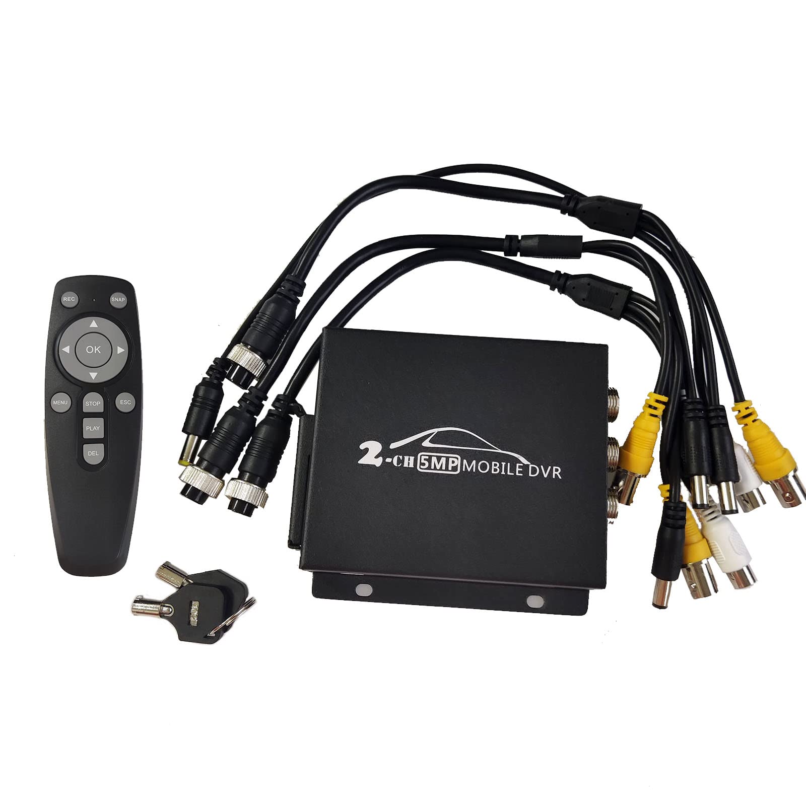 Mobiles Auto DVR Factory Mini AHD TVI DVR für Auto LKW Fahrzeug Videoaufnahme Unterstützung 2CH Mini CVBS 8MP AHD TVI Kamera/HDMI/mit Fernbedienung