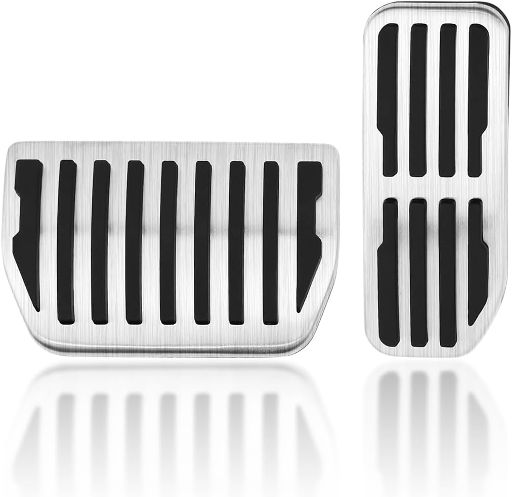 Non-Slip Foot Pedal Cover Compatible for Land Rover Range Rover Velar 2018-2025, Compatible for Jaguar F-Pace XE XF 2016-2024 Accessories, Brake Gas Accelerator Pedal Cover Not Drill