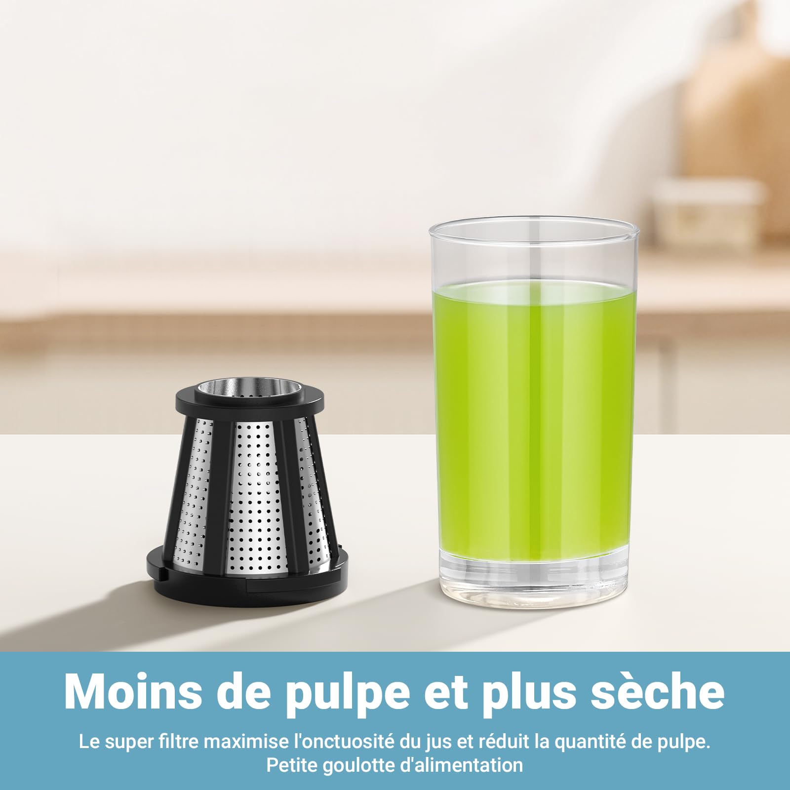 AAOBOSI Accessories pour Extracteur de jus-KitchenAid accessoire pour extracteur de jus de fruits et légumes-KitchenAid Stand Mixer extracteur jus Accessories (Unit not included, Accessories only)