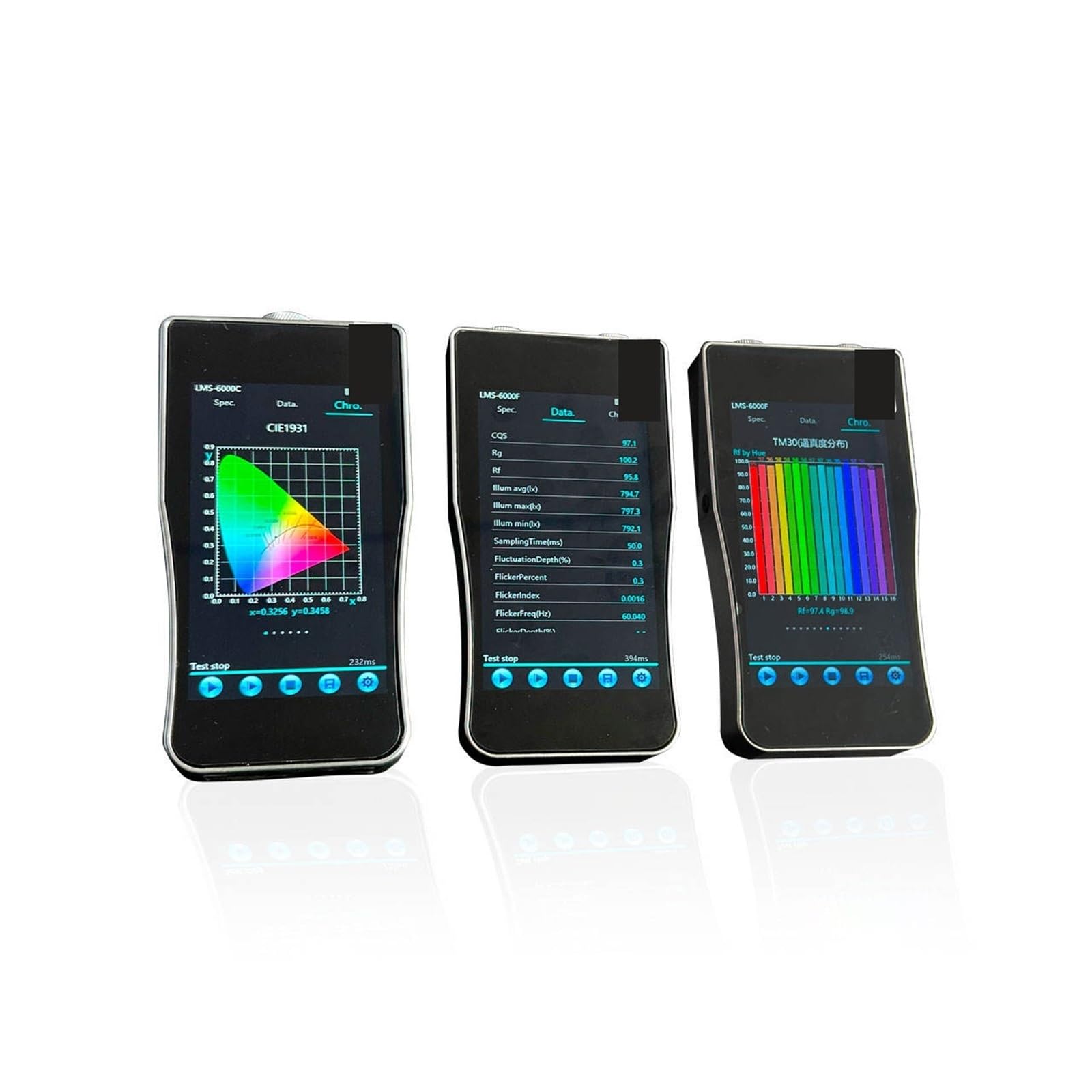Espectrofotómetro, LMS-6000F Espectrofotómetro Probador De Parpadeo Luz Electrónico Bolsillo Portátil Con Protección IP65 Precisión Del 0.1%