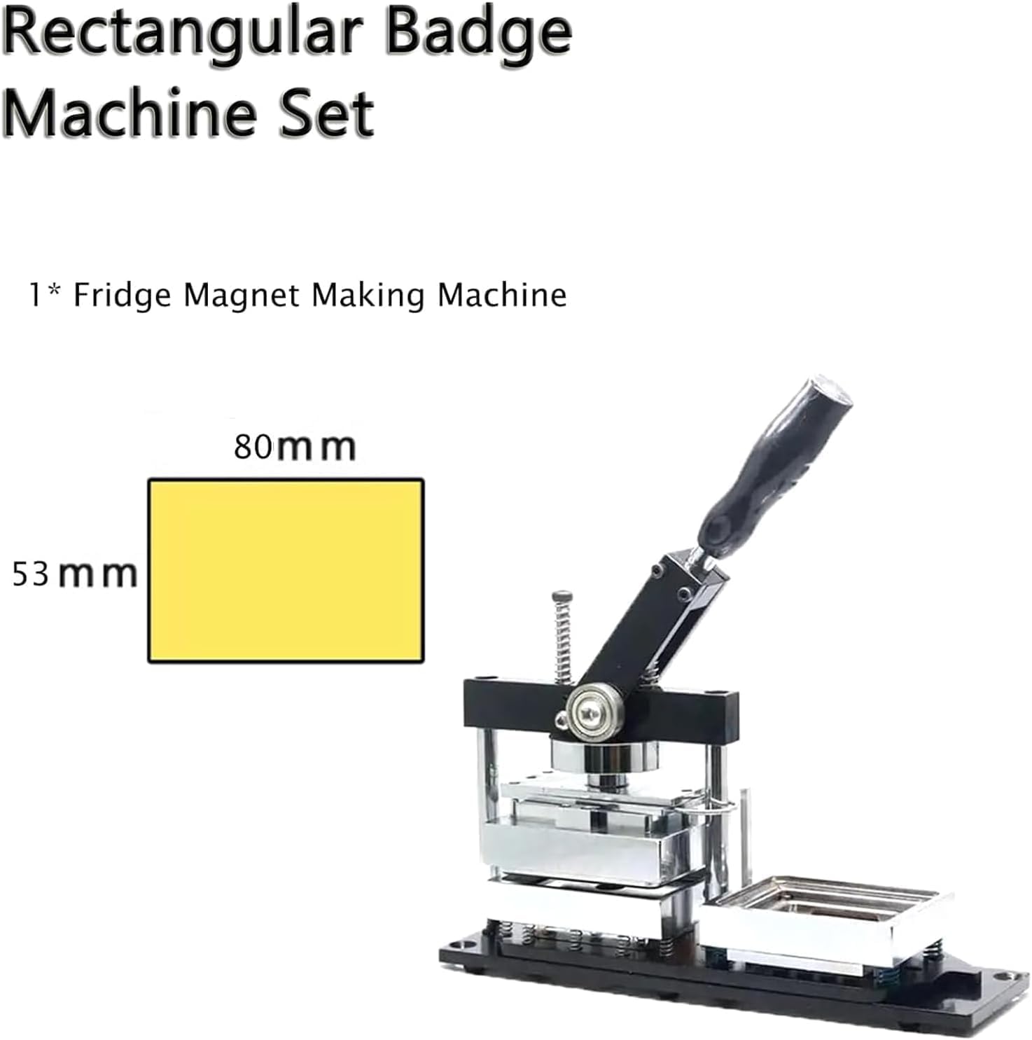 Photo Magnet Making Machine Kit - DIY Magnetic Badge Maker with 100 Materials - Ideal for Home & Office Crafts, Custom Fridge Magnets, Creative Gift Ideas
