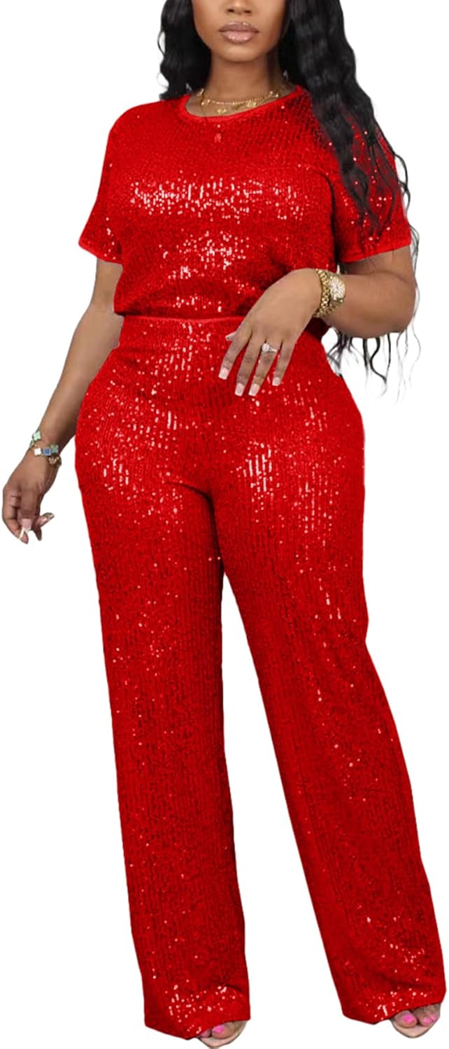 Lucuna Women's Piece Outfits Sequin Jumpsuits Bahrain Ubuy