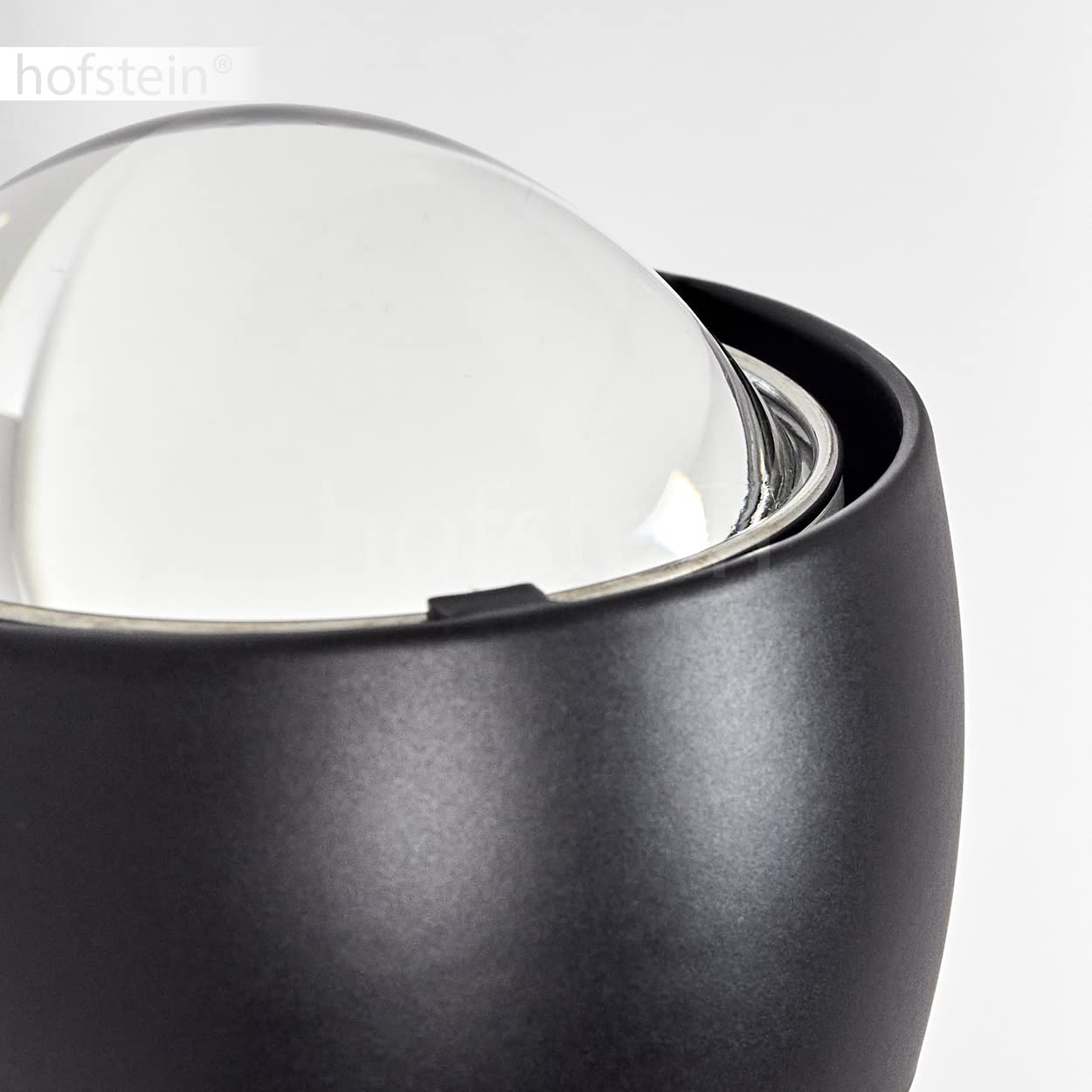 Wandleuchte Sapri, moderner Wandstrahler aus Metall in Schwarz und klaren Glas, 1-flammige Wandlampe mit Up & Down Lichteffekt, 1 x G9, ohne Leuchtmittel