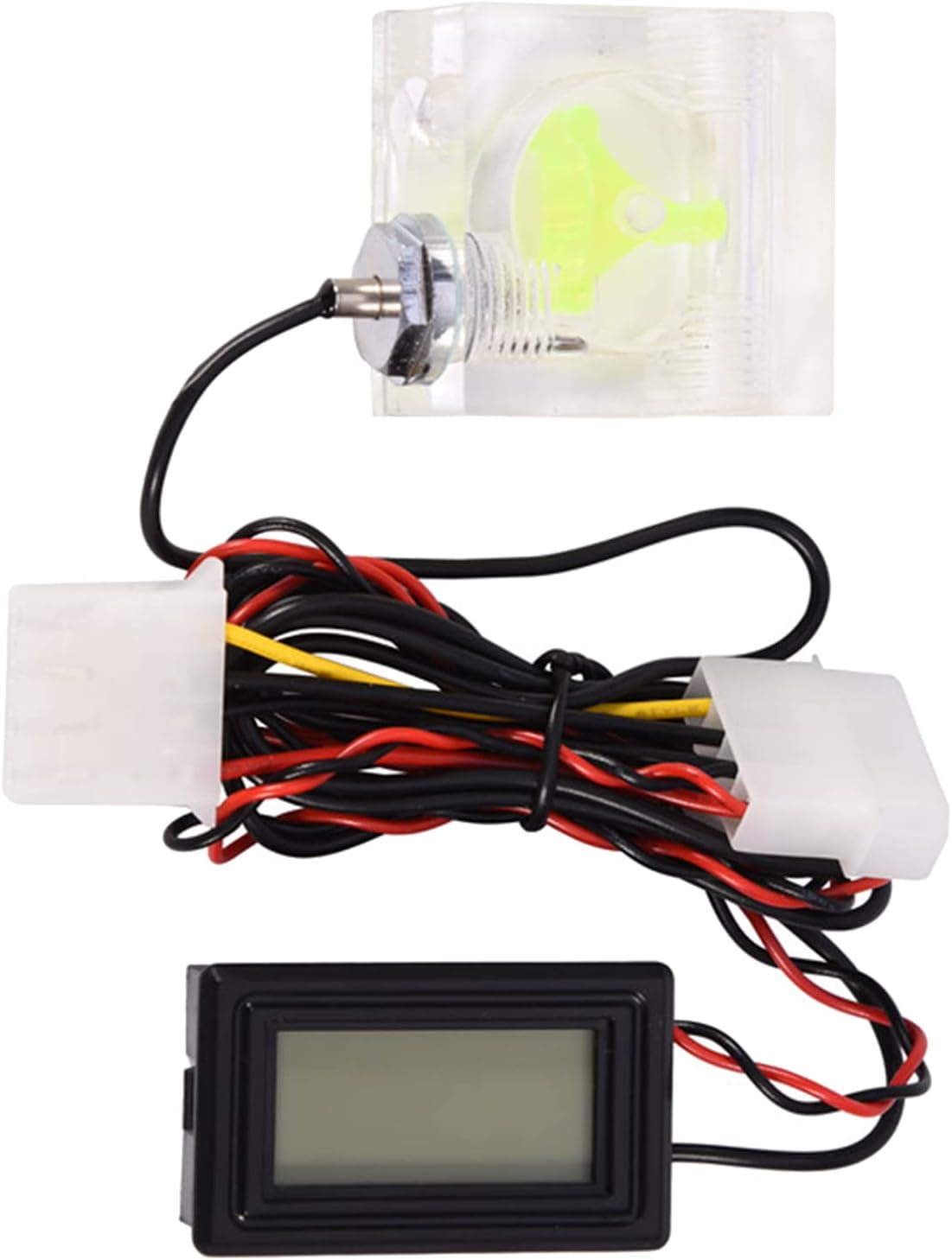 Qiilu G1 4 Inline Pc Water Cooling Flow Meter Temperature