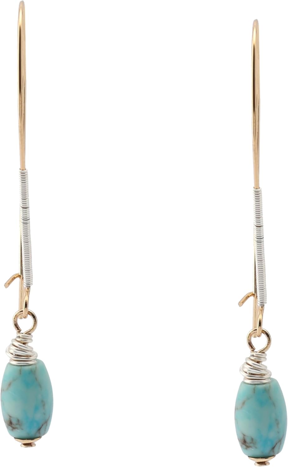 Robert Lee Morris Soho Women's Turquoise Stone Dangle Earrings - Image 2