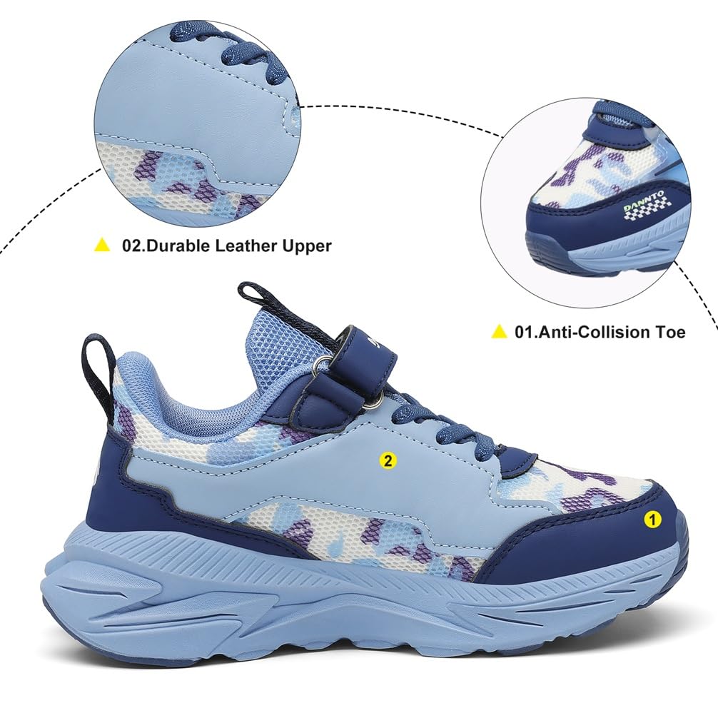 Dannto Filles Chaussures de Sport Garçons Sneakers Chaussures Baskets Enfants Outdoor Running Shoes Léger Mode Respire